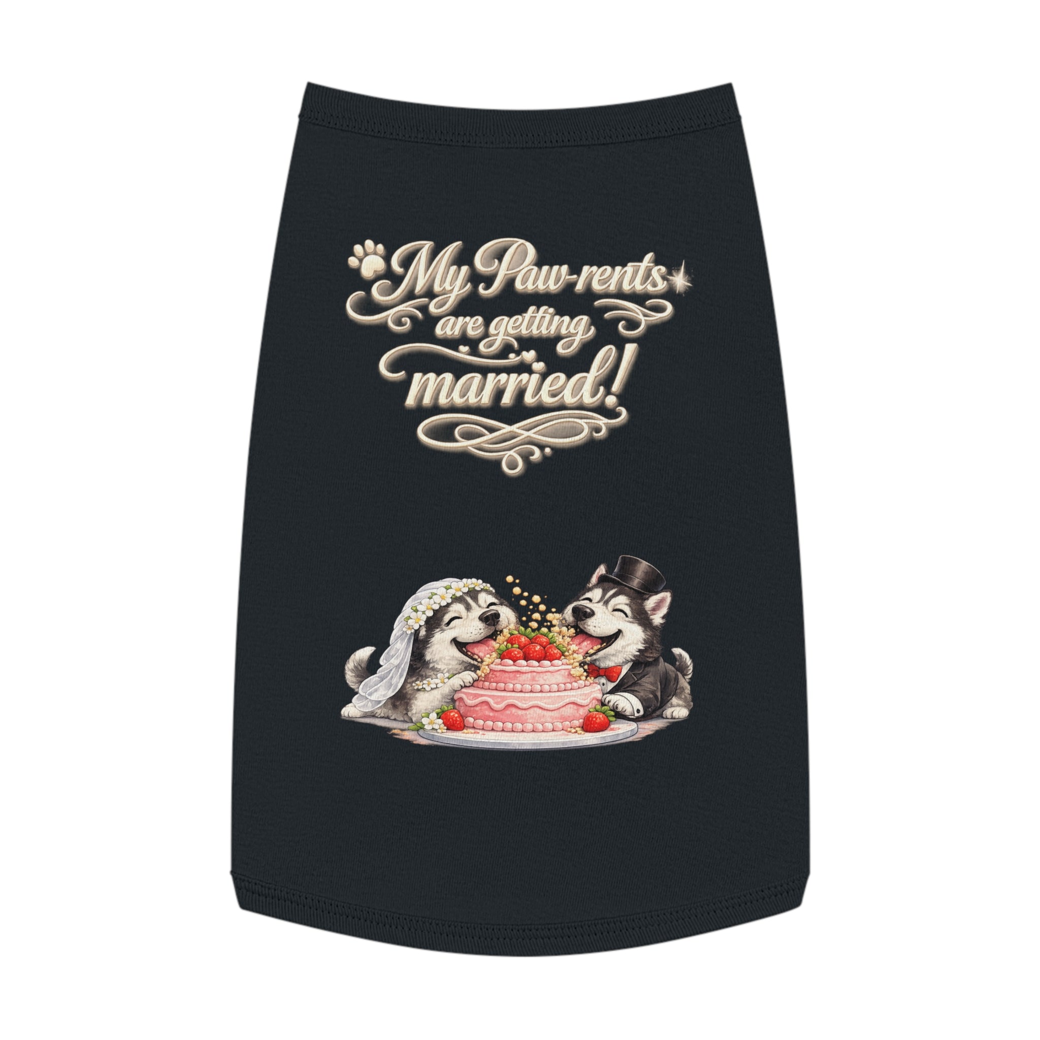 Engagement Gift for Dog Lovers -- My Pawrents Are Getting Married Dog Shirt Wedding Gift (Husky)