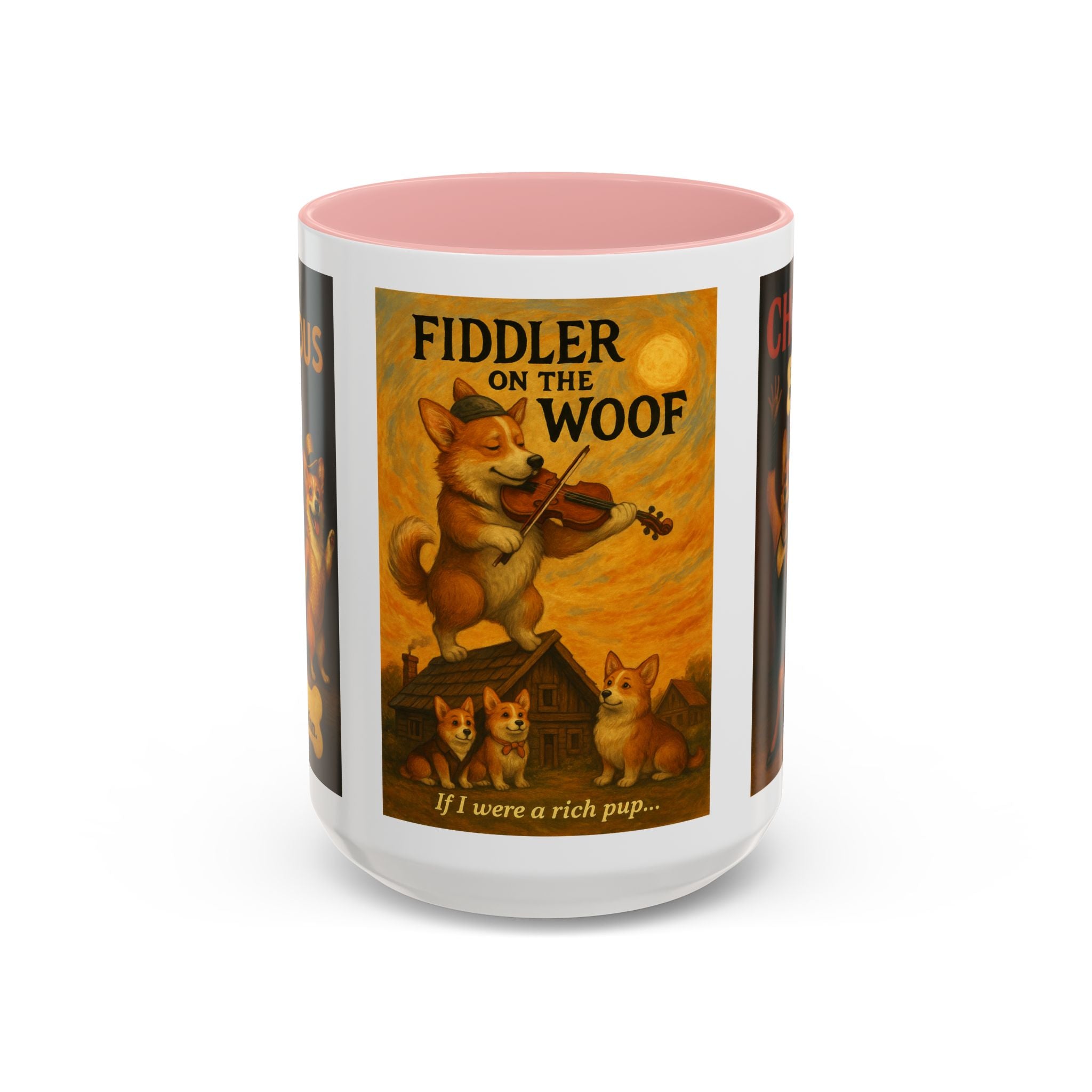 Broadway Dog Parody Mug – Funny Chicago, Fiddler & A Chorus Line Musical Gift