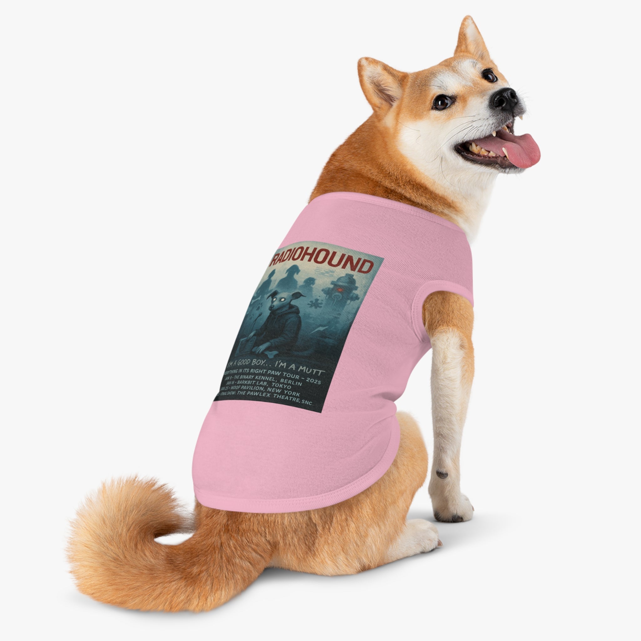 Radiohound Pet Tank Top-- Funny Parody Shirt for Dog Lovers
