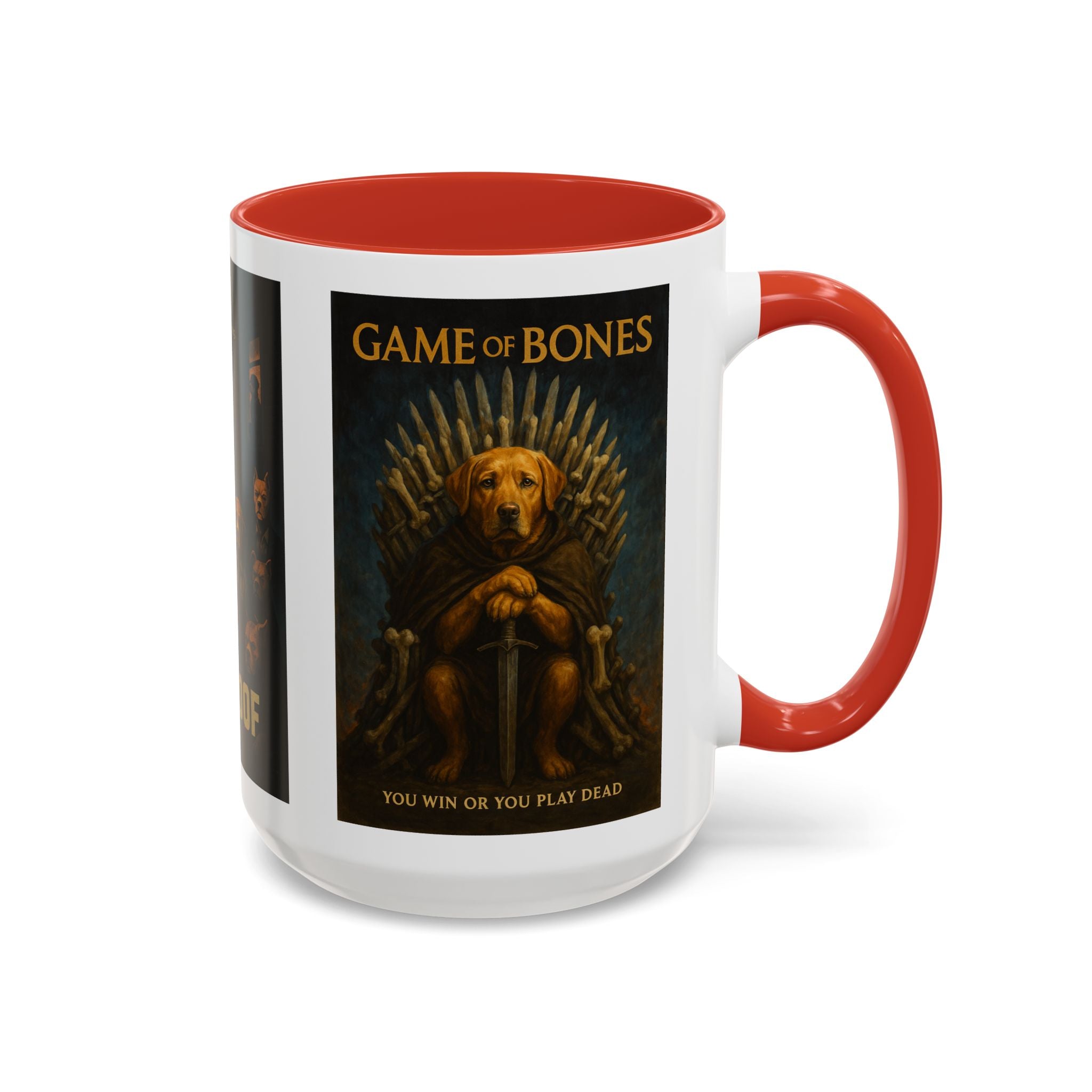 Golden TV Classics Dog Parody Coffee Mug – Mad Men, The Wire & Game of Thrones