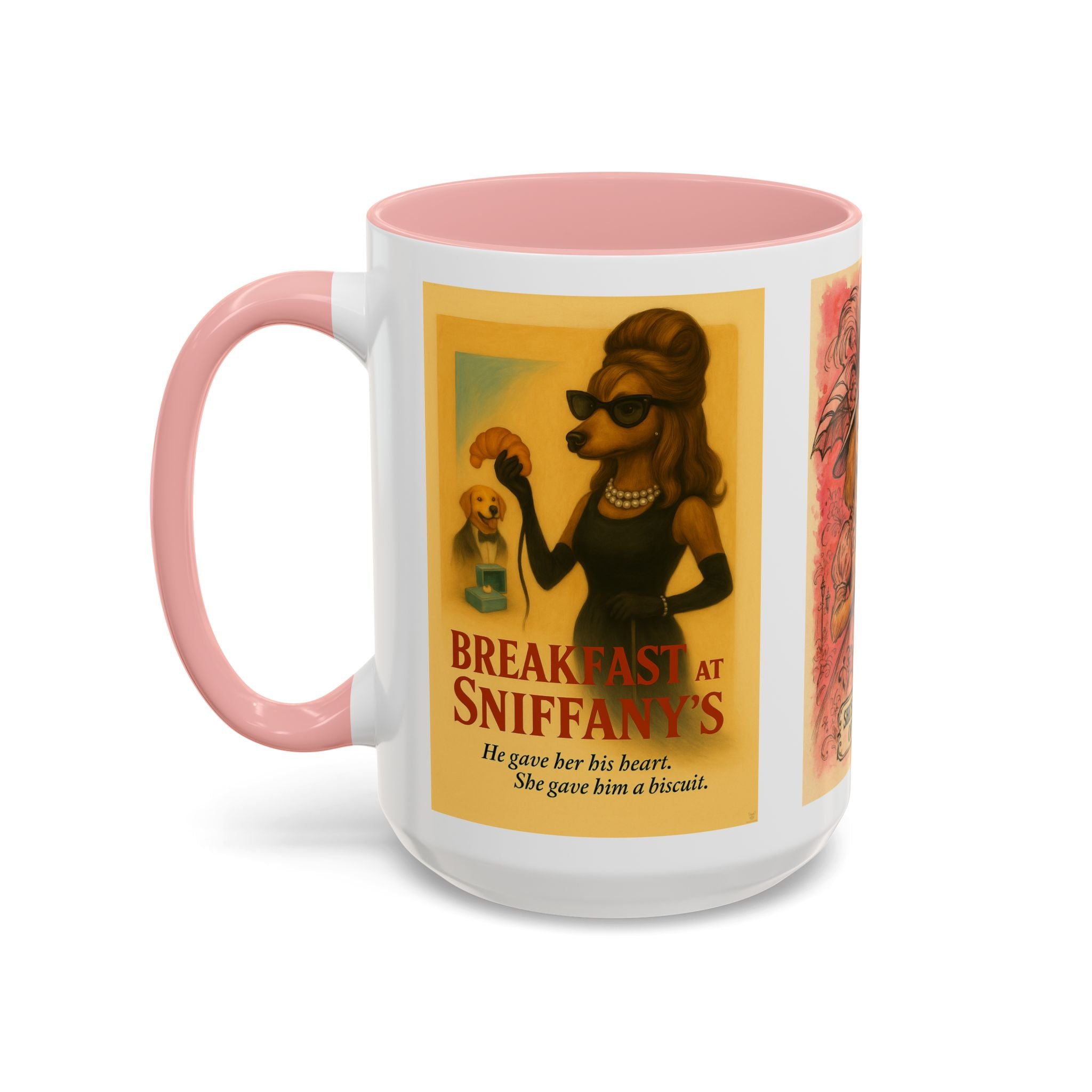 Audrey Hepburn Dog Parody Mug – Funny Gift for Classic Movie Lovers