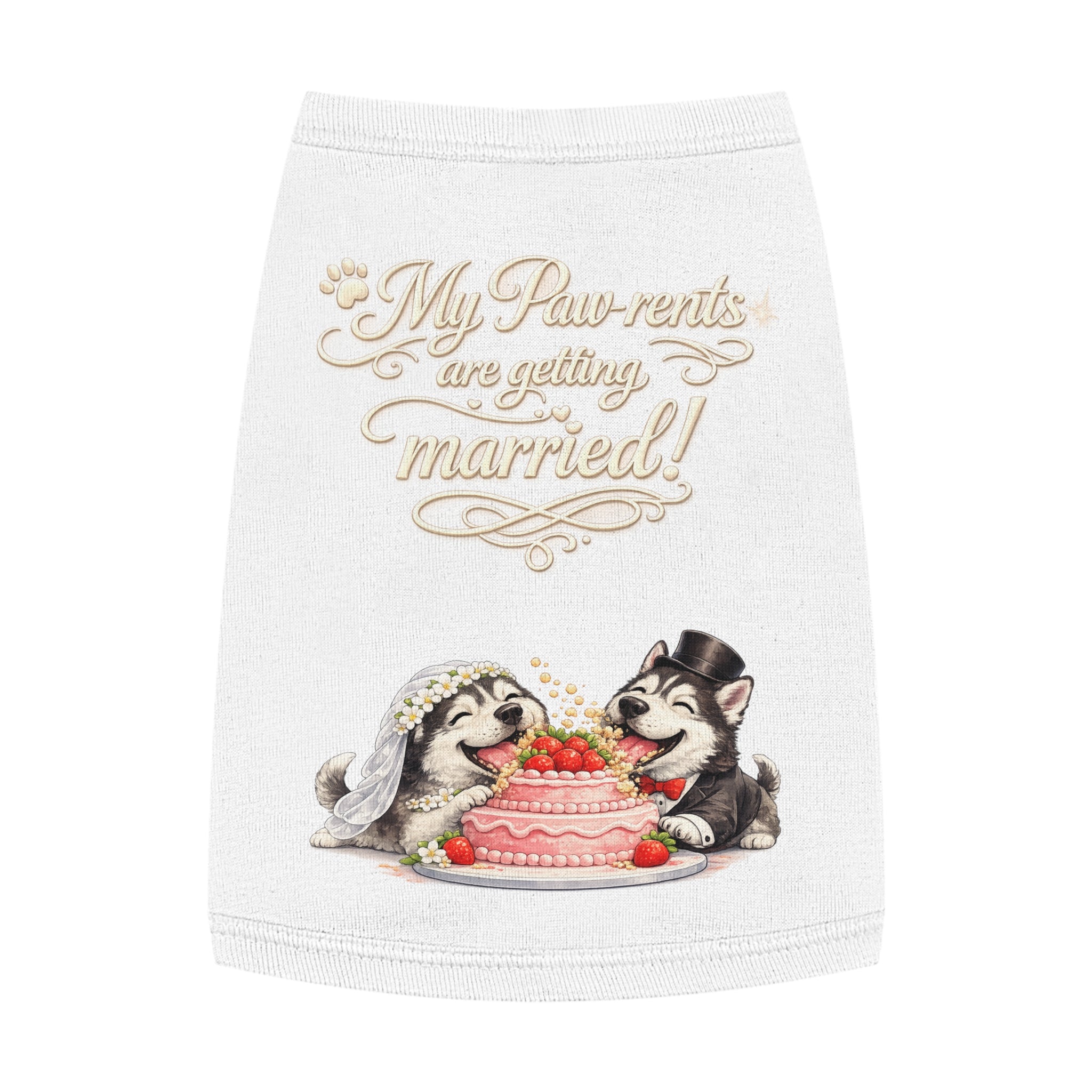 Engagement Gift for Dog Lovers -- My Pawrents Are Getting Married Dog Shirt Wedding Gift (Husky)