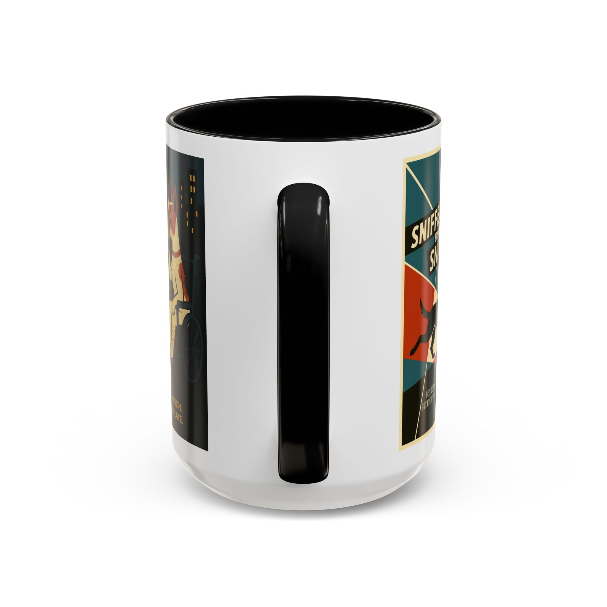 Alfred Hitchock Dog Parody Mug – Funny Gift for Classic Movie Lovers