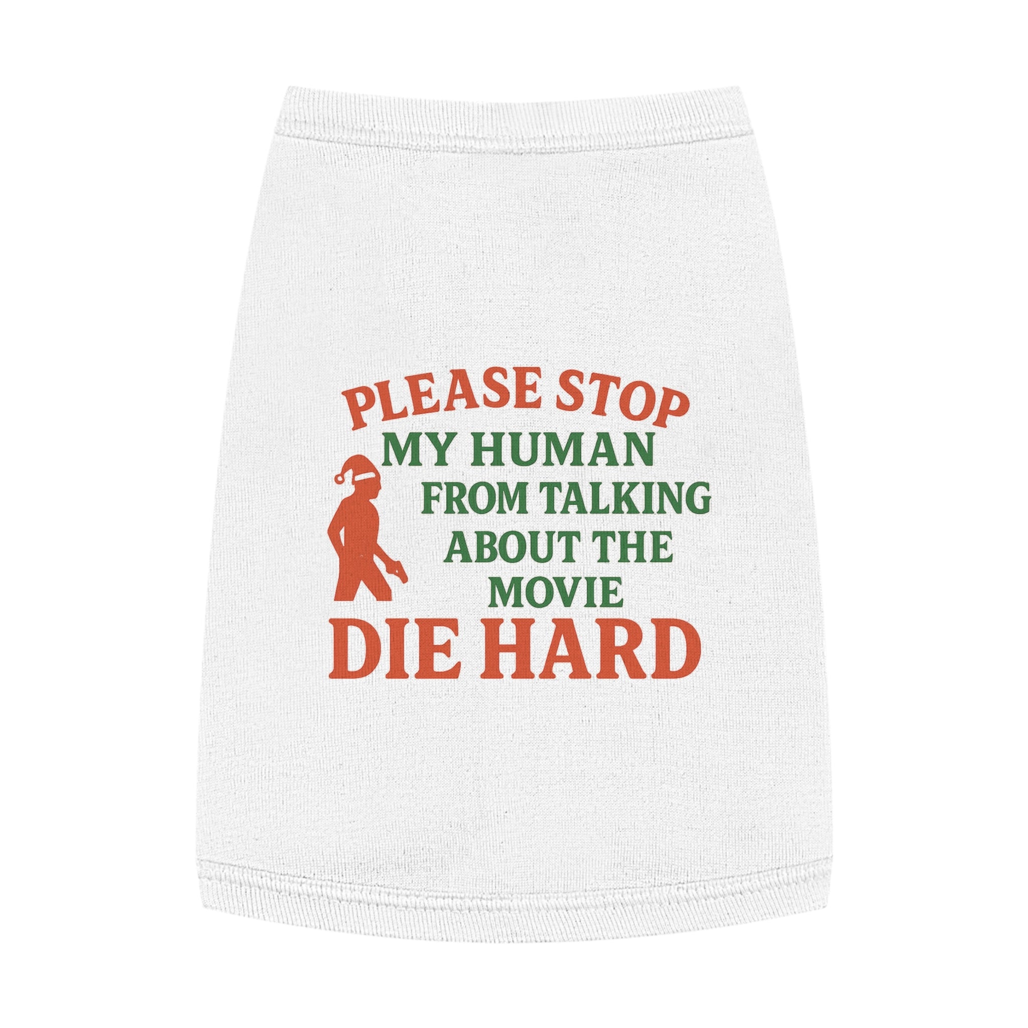 Die Hard Dog Tank Top -- Funny Christmas Apparel for Dogs