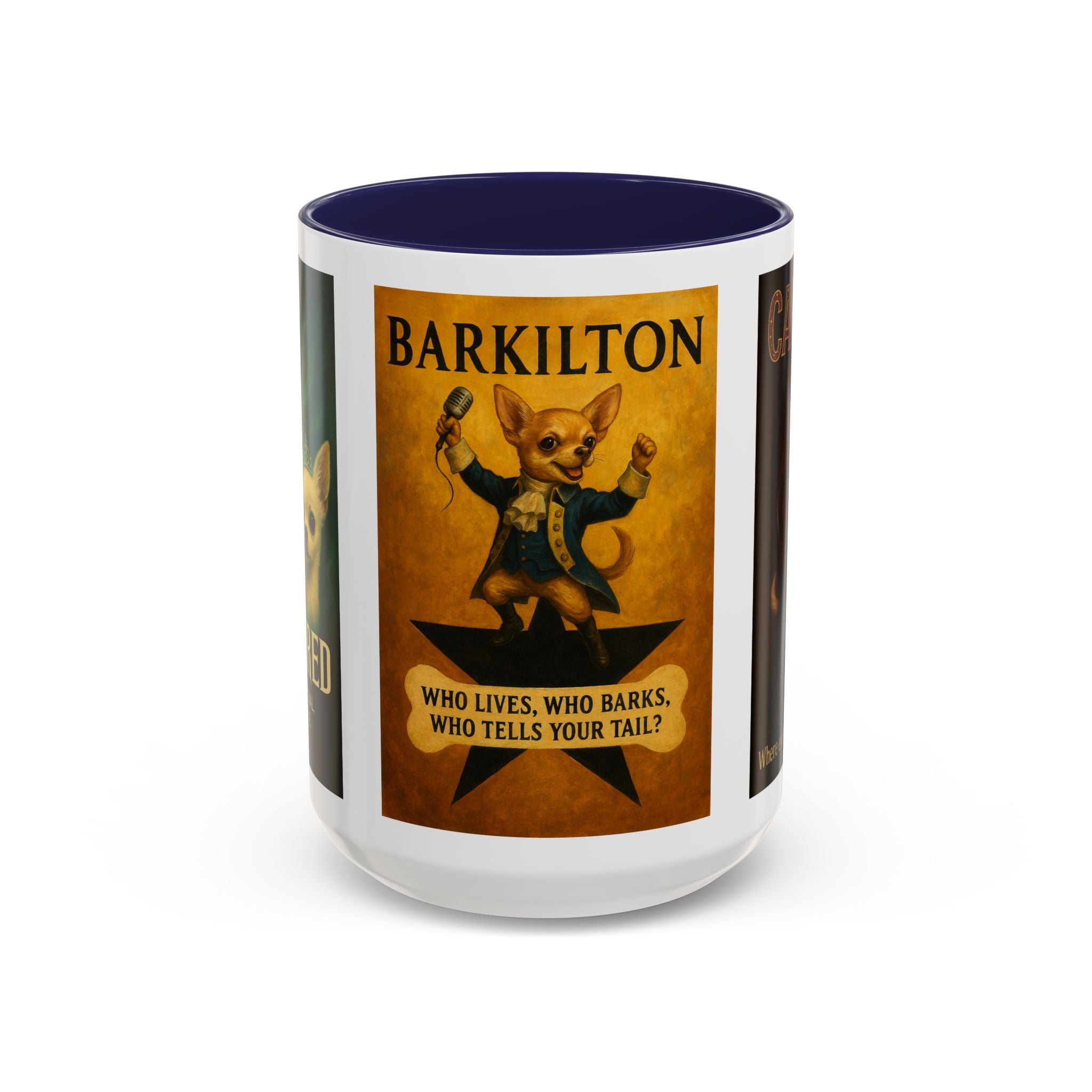 Broadway Dog Parody Mug – Funny Wicked, Hamilton & Rent Musical Gift