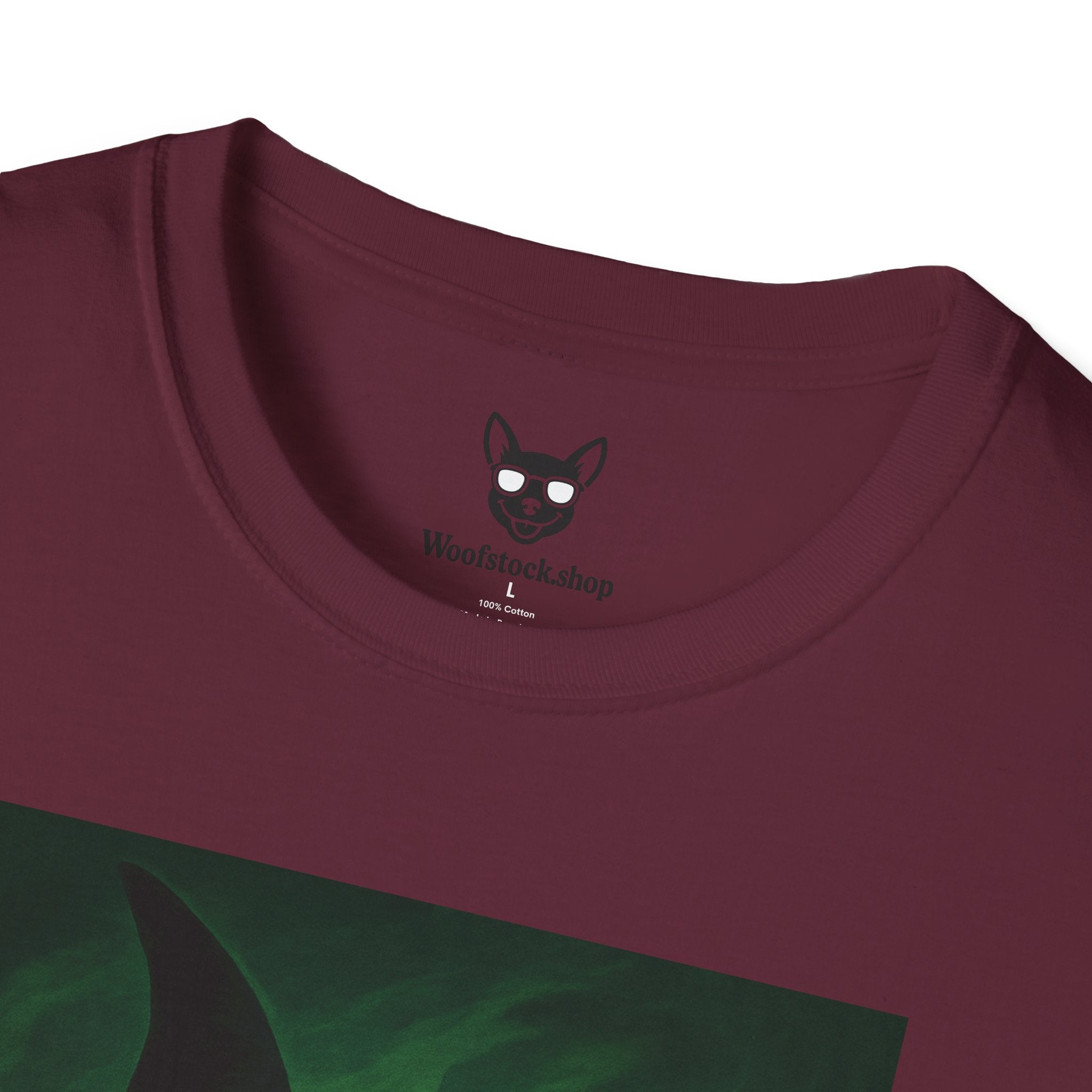 Wicked Broadway Poster Dog Parody Unisex Softstyle T-Shirt -- Funny Dog Shirt for Broadway and Dog Lovers