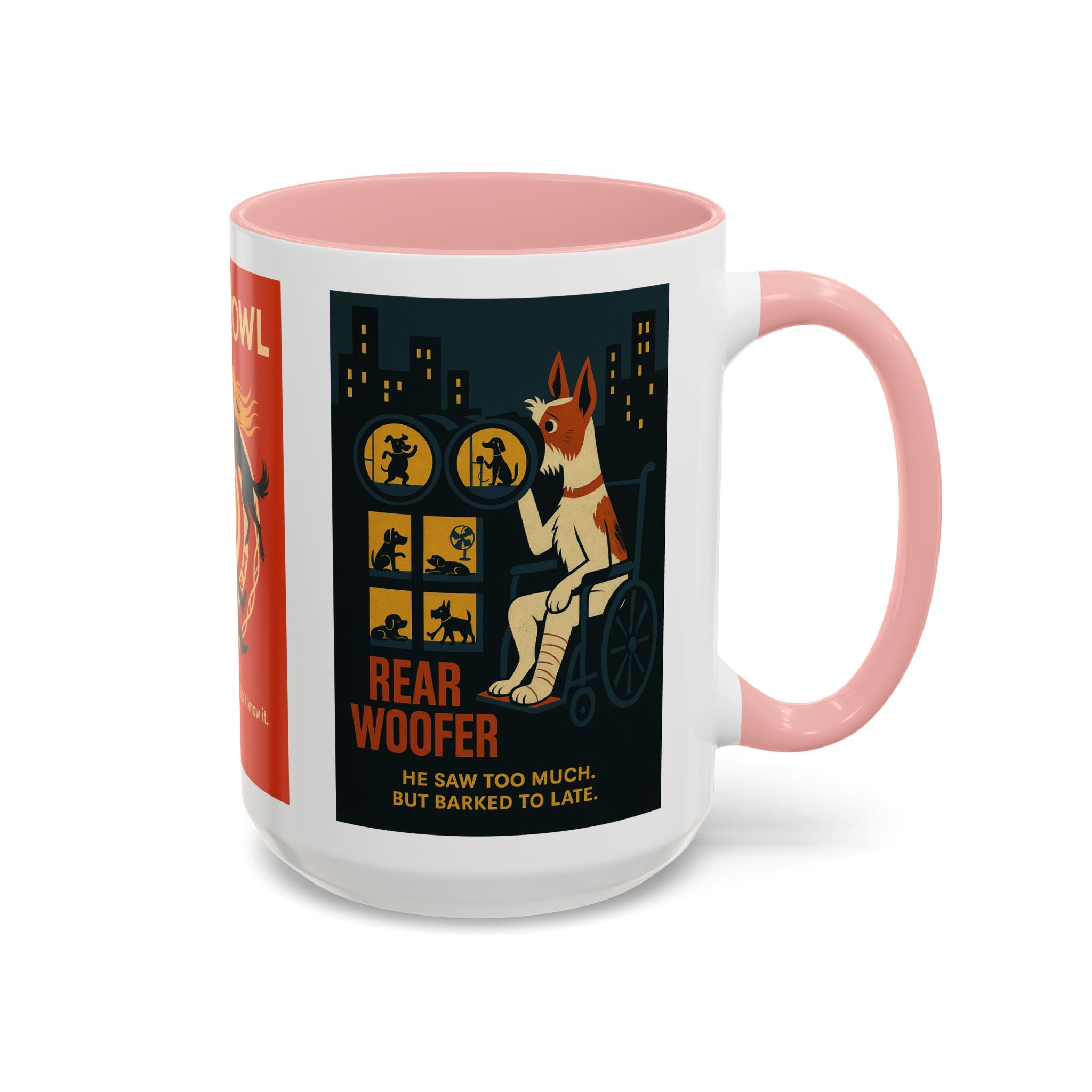 Alfred Hitchock Dog Parody Mug – Funny Gift for Classic Movie Lovers