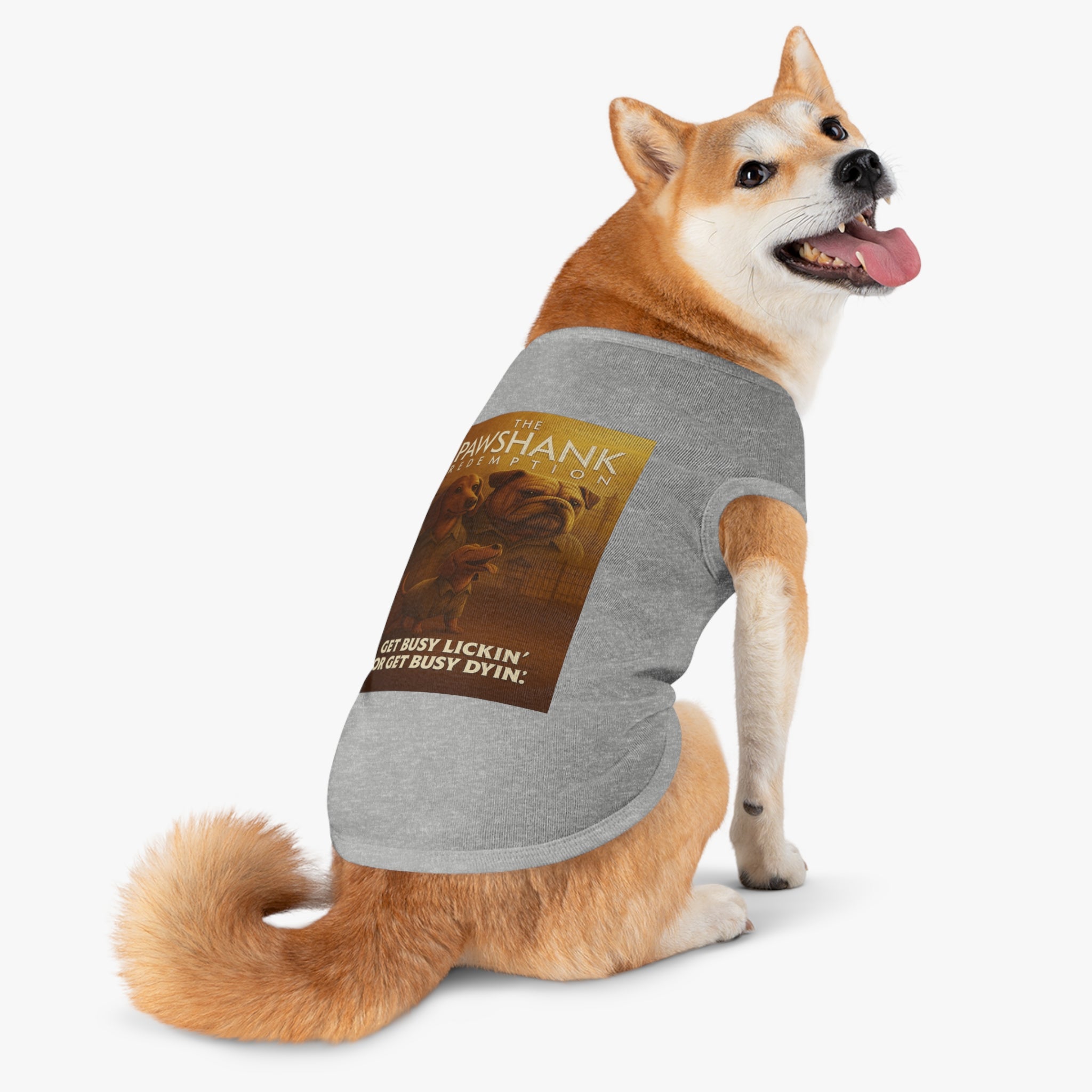 The Pawshank Redemption Pet Tank Top-- Funny Parody Shirt for Dog Lovers