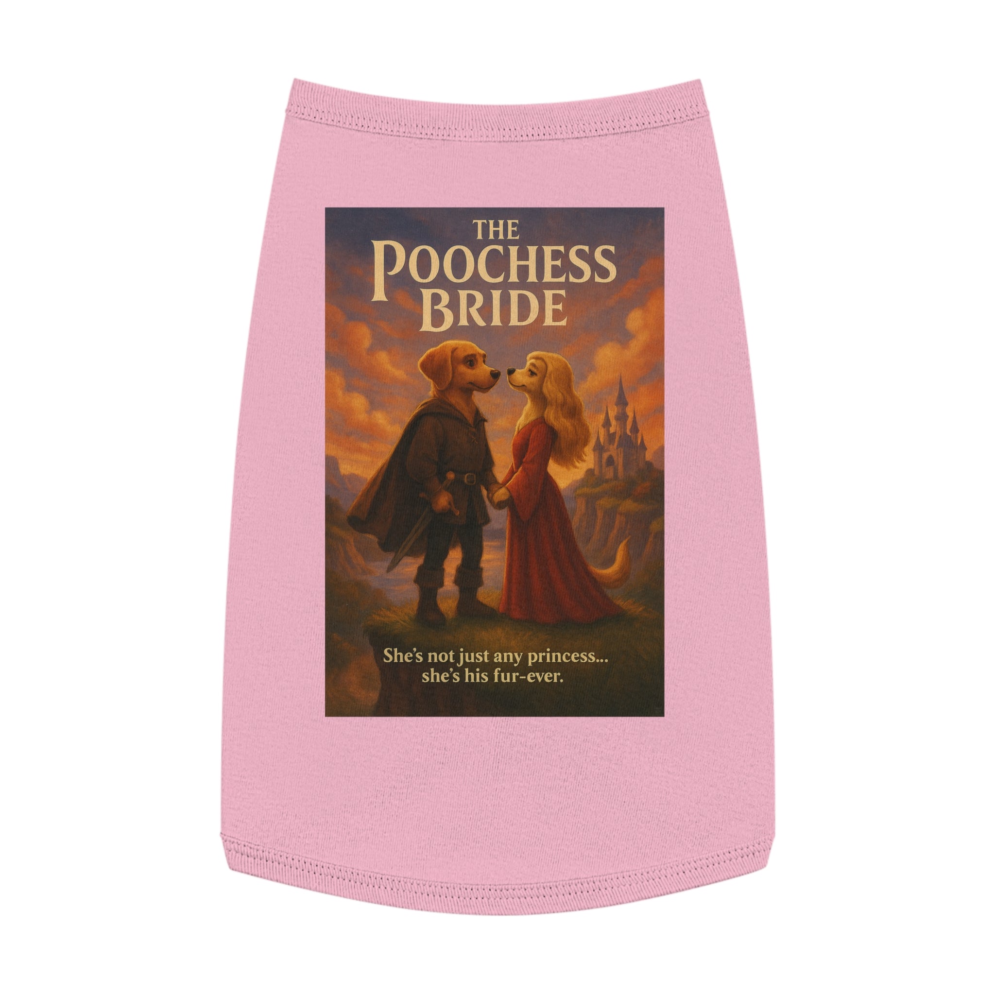 The Poochess Bride Pet Tank Top-- Funny Parody Shirt for Dogs Lovers