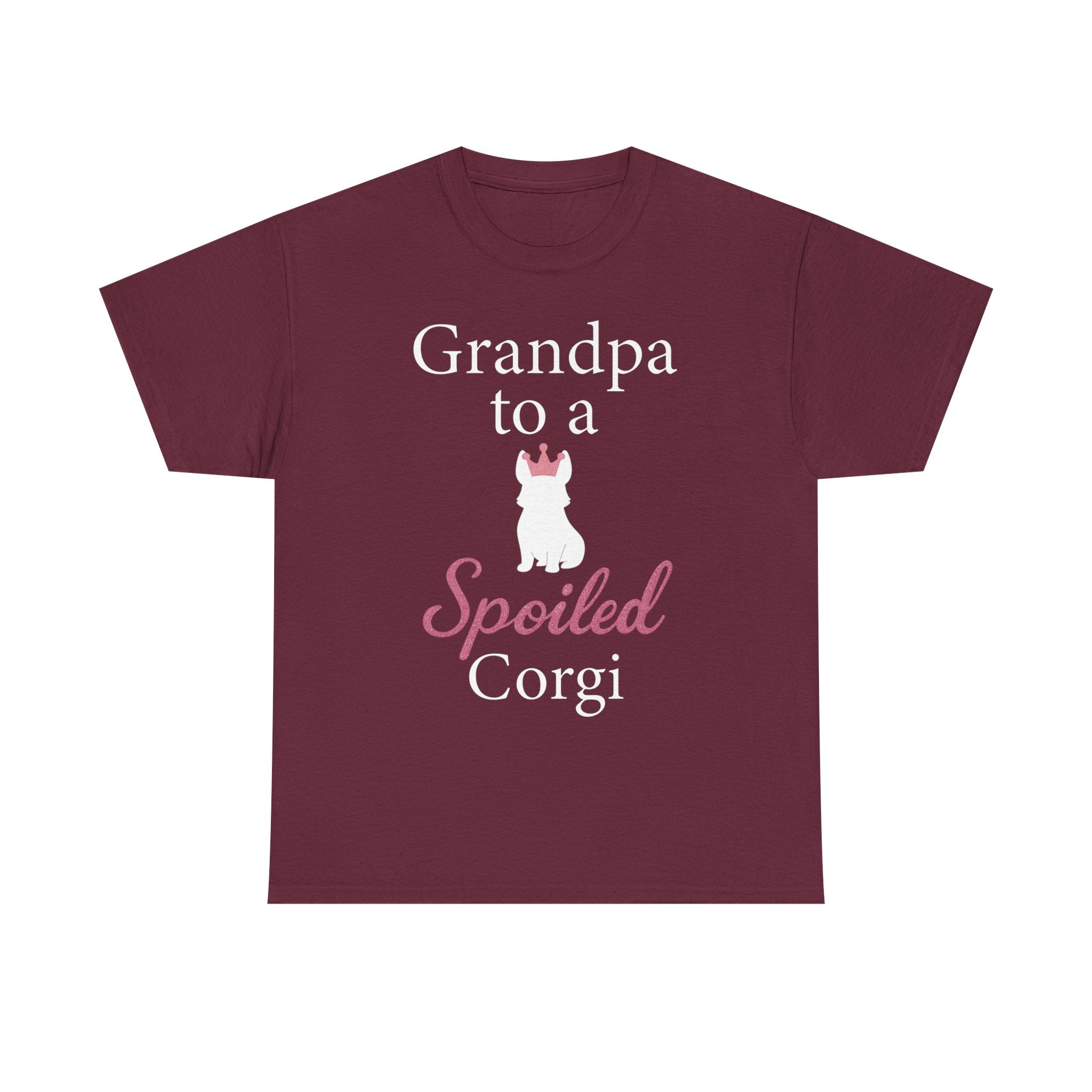 Grandpa to a Spoiled Corgi T-Shirt — Funny Shirt for Dog Lovers