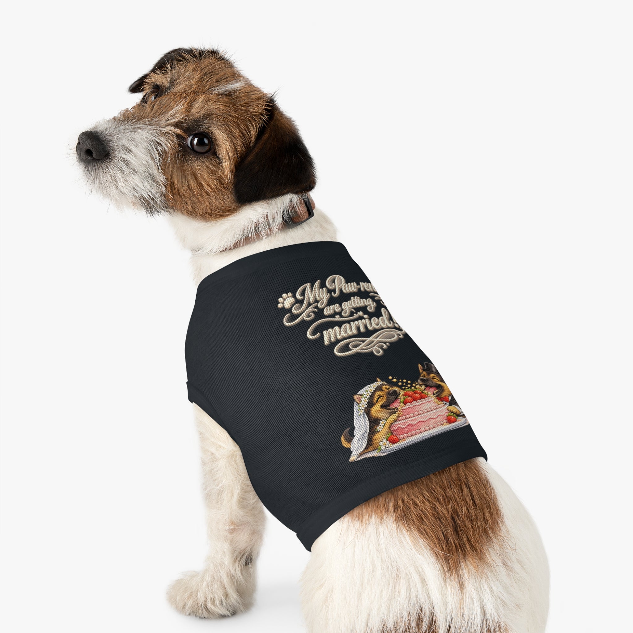 Engagement Gift for Dog Lovers -- My Pawrents Are Getting Married Dog Shirt Wedding Gift (German Shepherd)