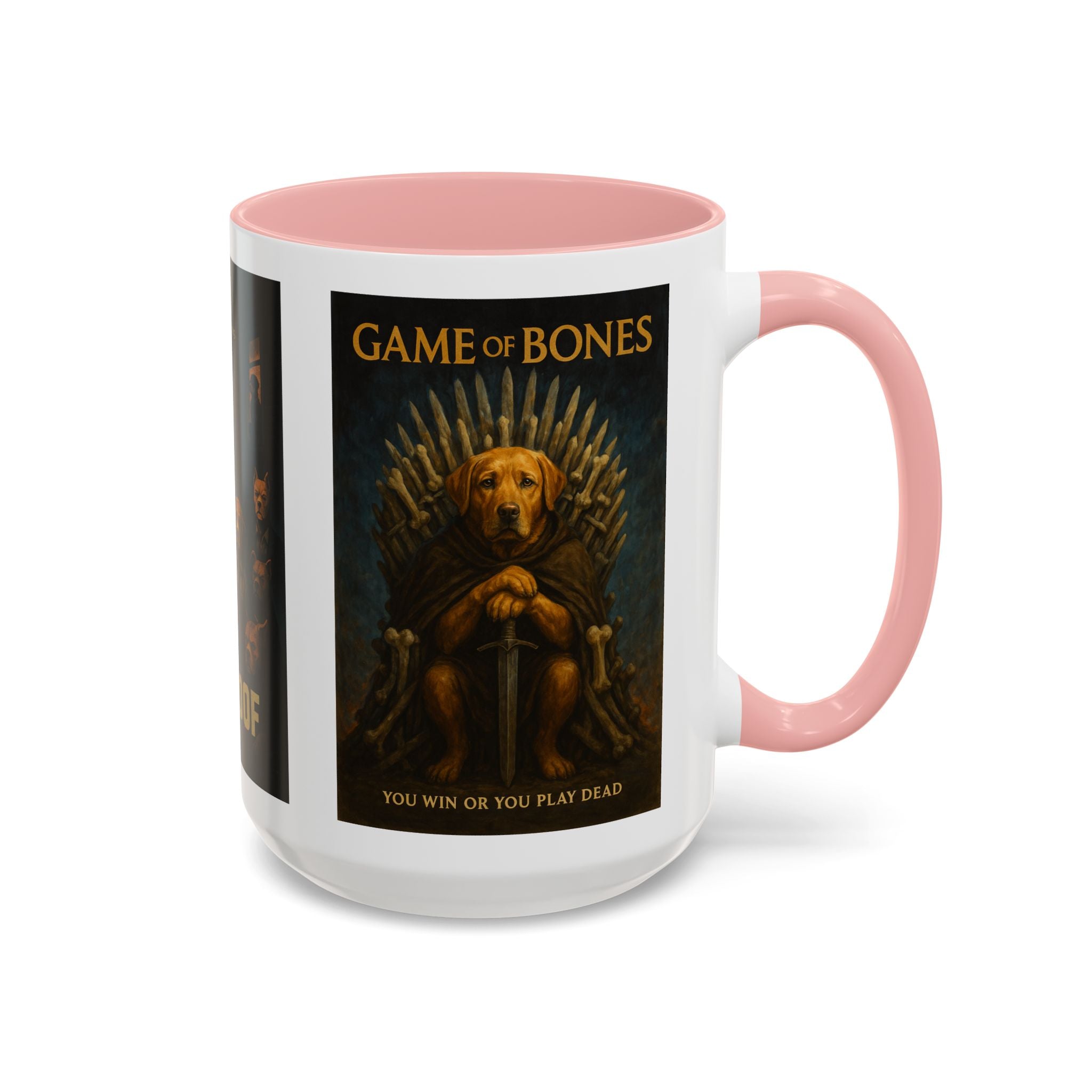 Golden TV Classics Dog Parody Coffee Mug – Mad Men, The Wire & Game of Thrones