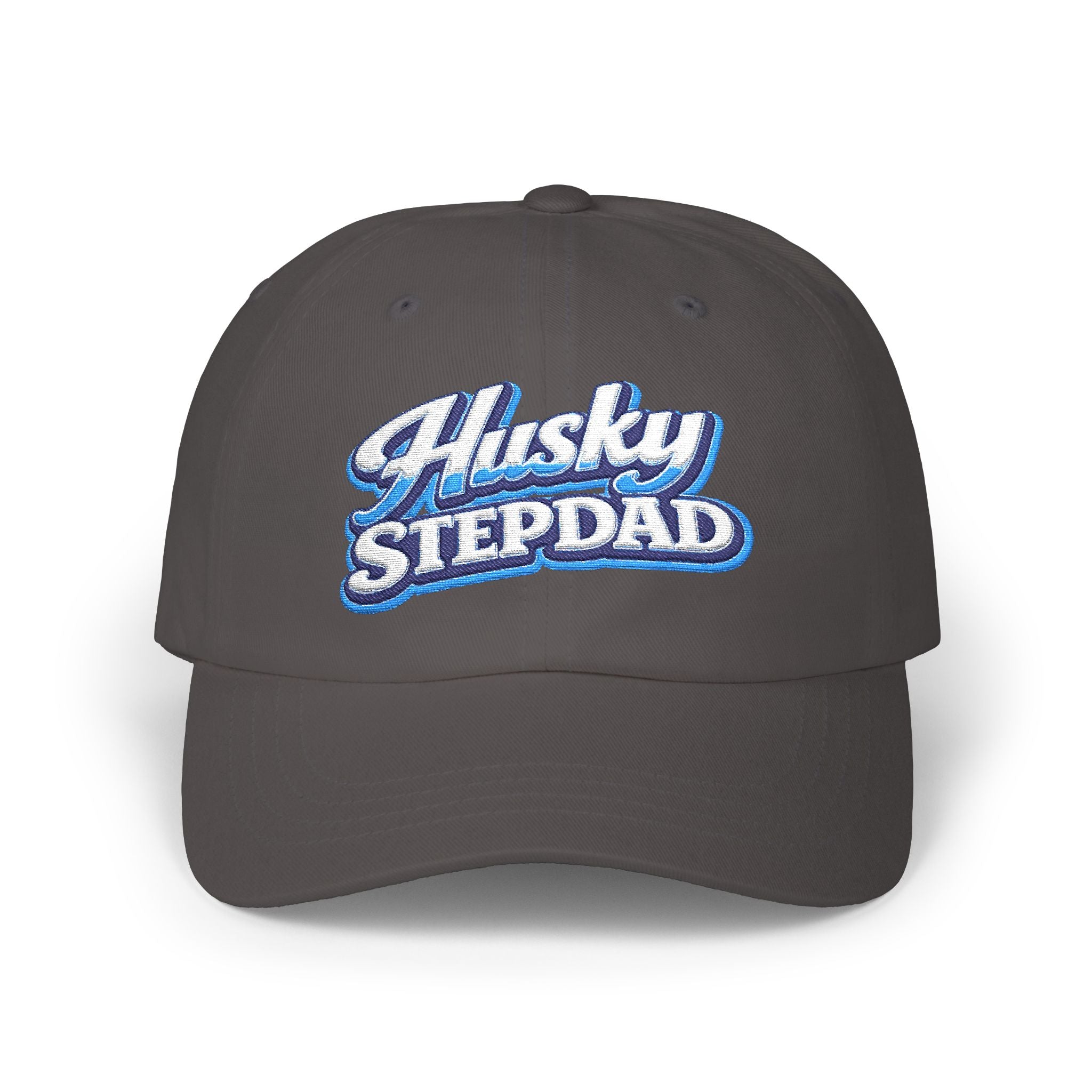 Husky Stepdad Dad Cap — Embroidered Baseball Hat for Dog Lovers