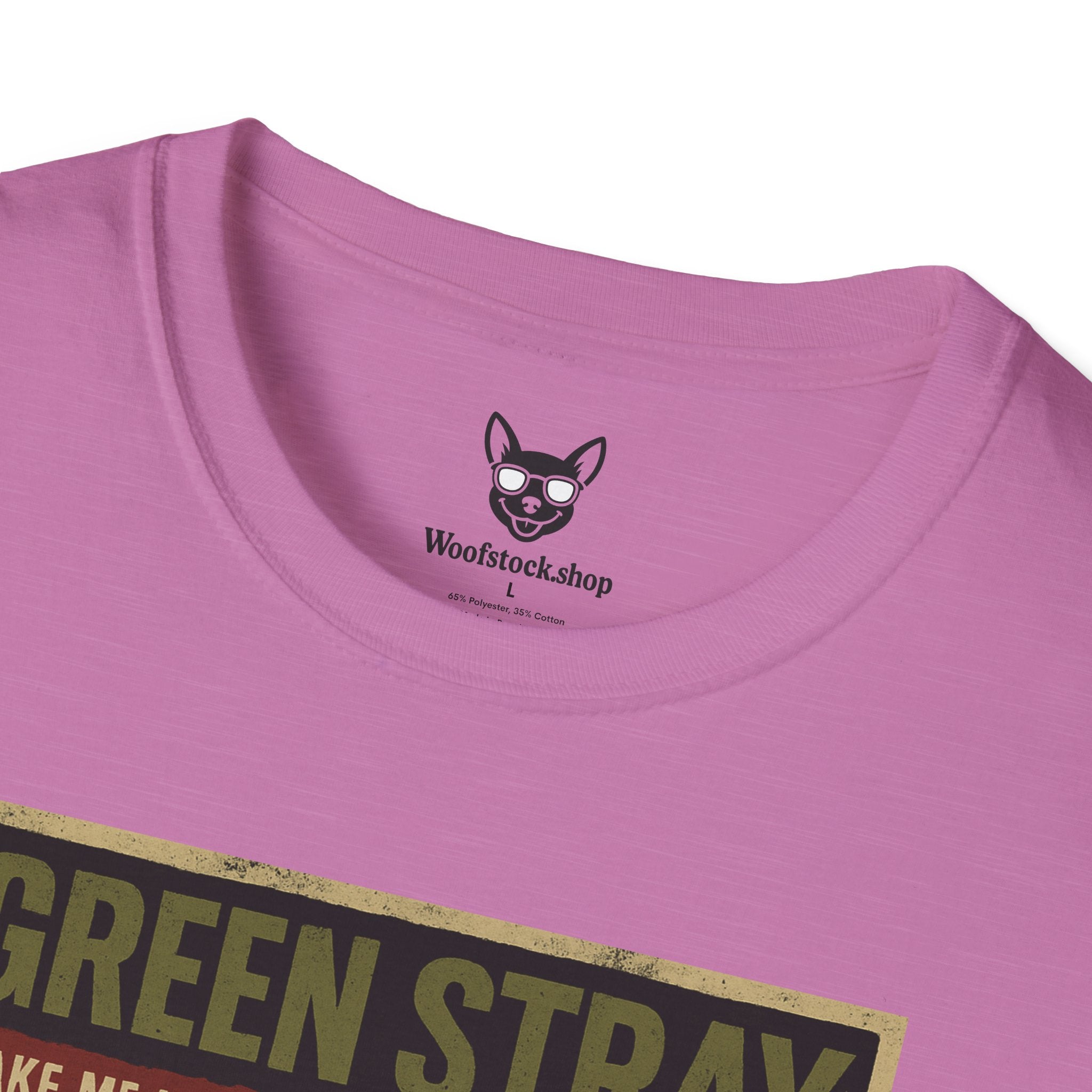 Green Day Concert Poster Dog Parody Unisex Softstyle T-Shirt – Funny Tee for Music and Dog Lovers