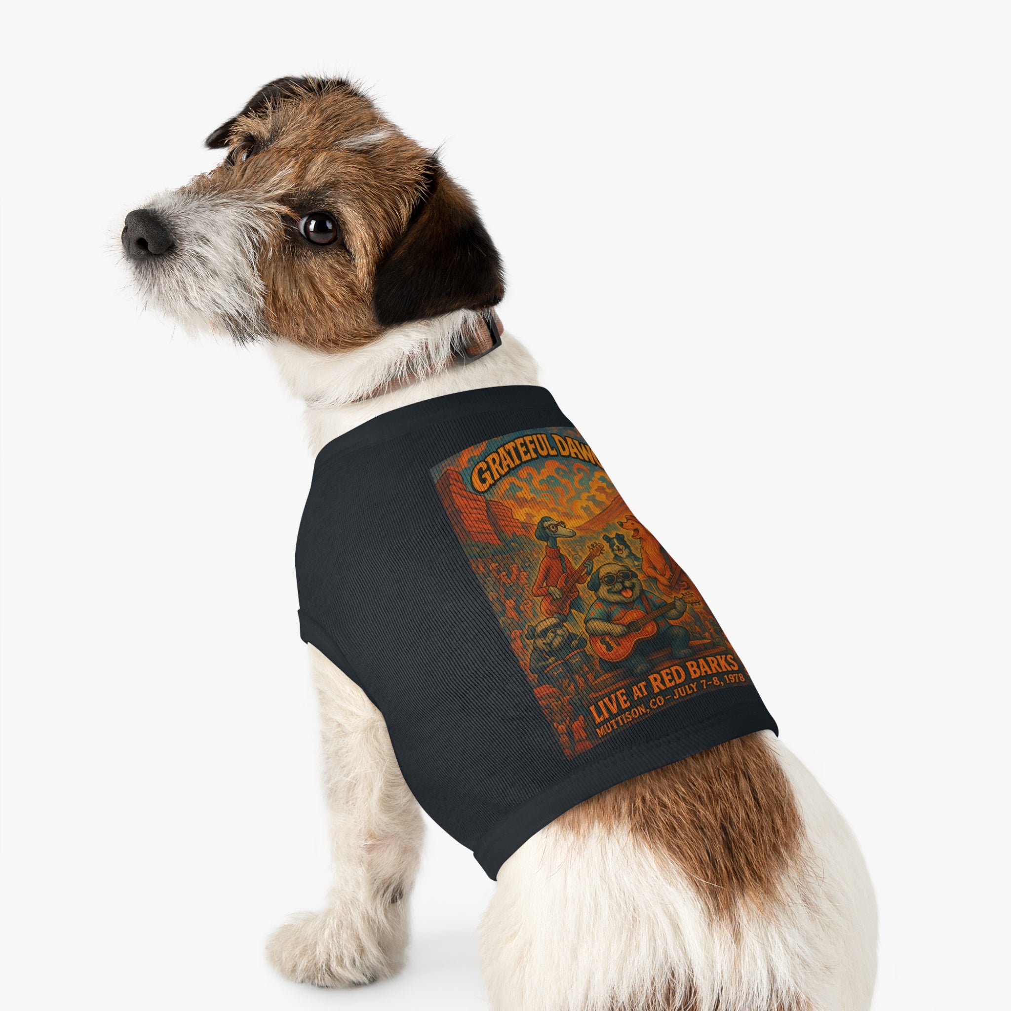 Grateful Dawgs Pet Tank Top-- Funny Parody Concert Shirt for Dog Lovers