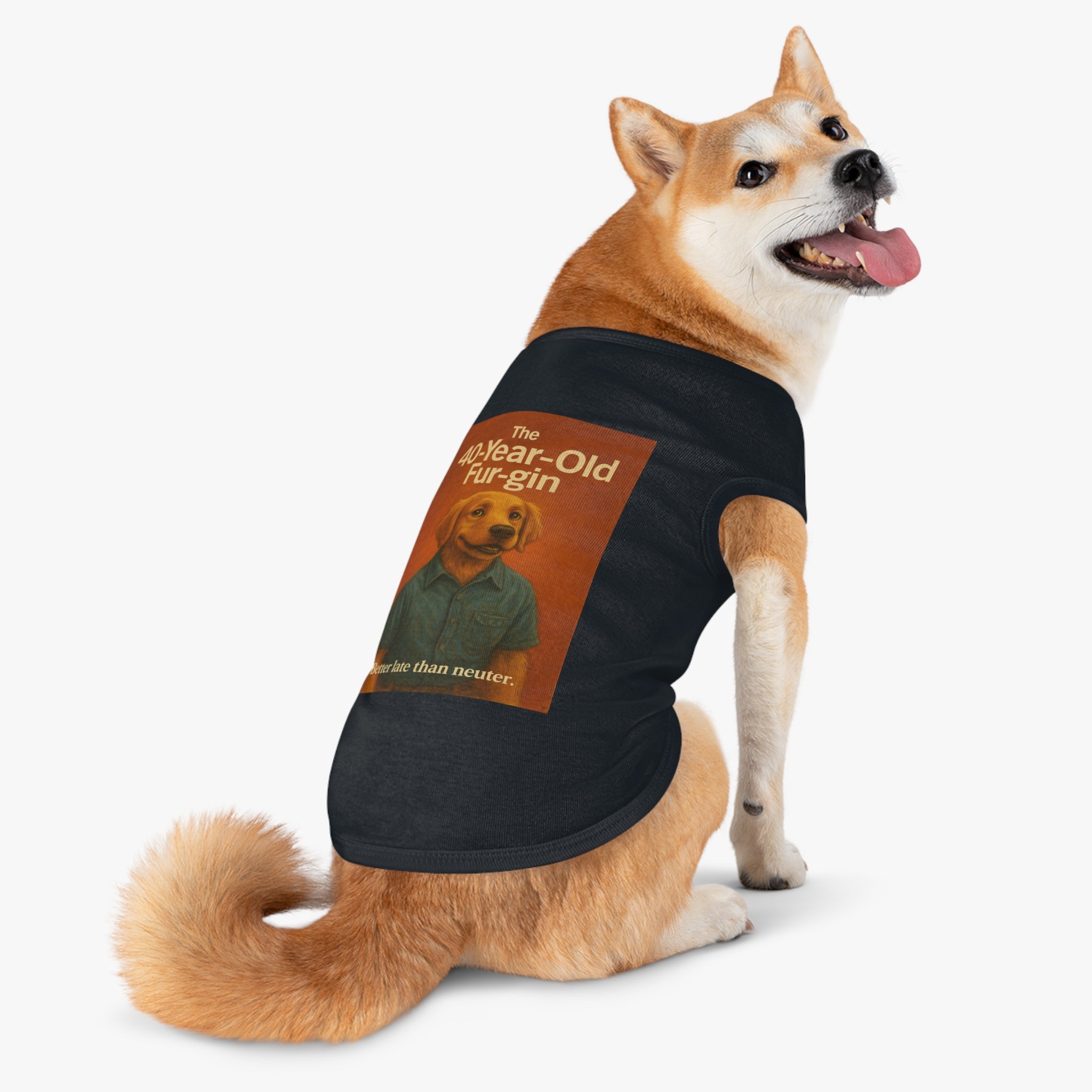 The 40-Year-Old Furgin Pet Tank Top-- Funny Parody Shirt for Dog Lovers