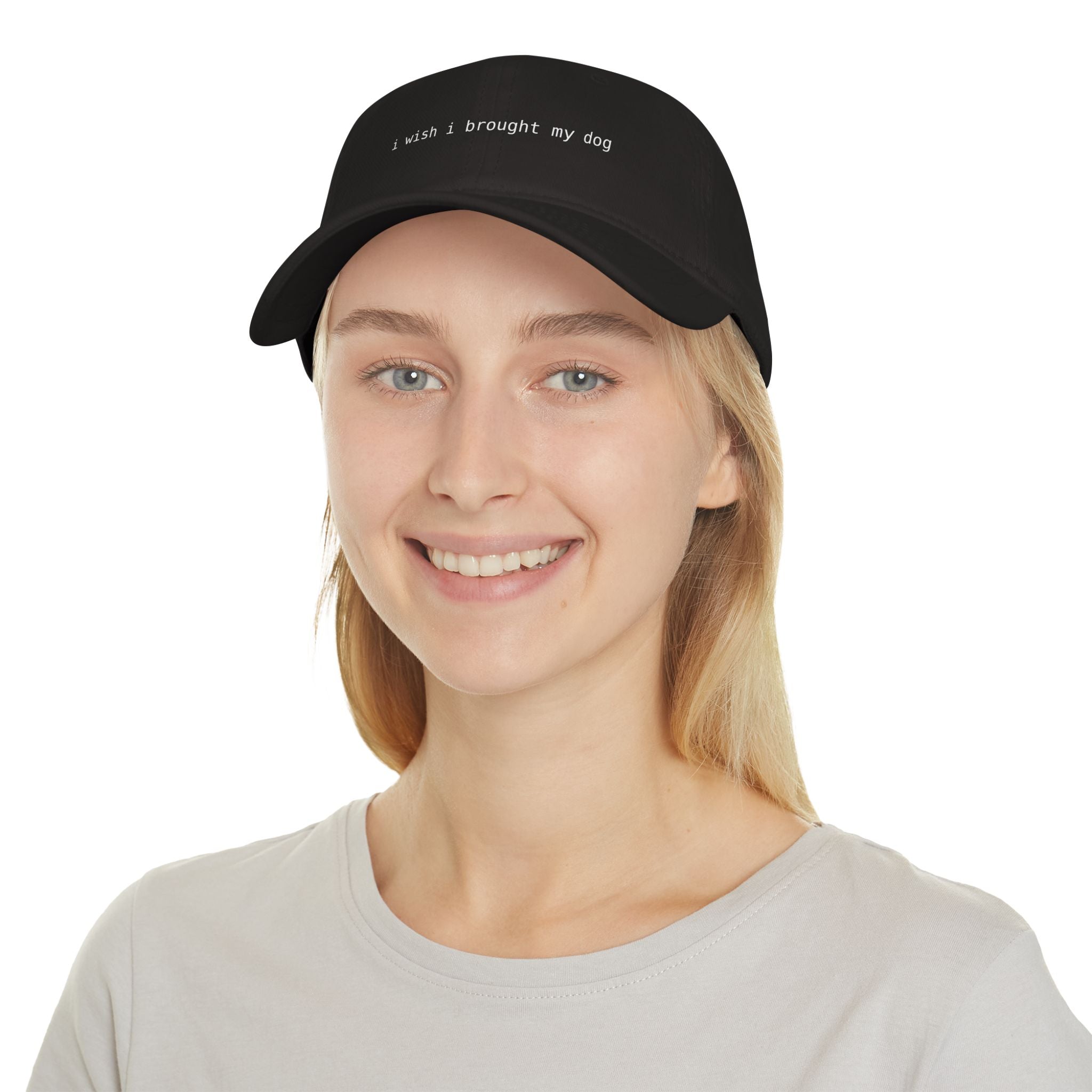 I Wish I Brought My Dog Low Profile Baseball Cap