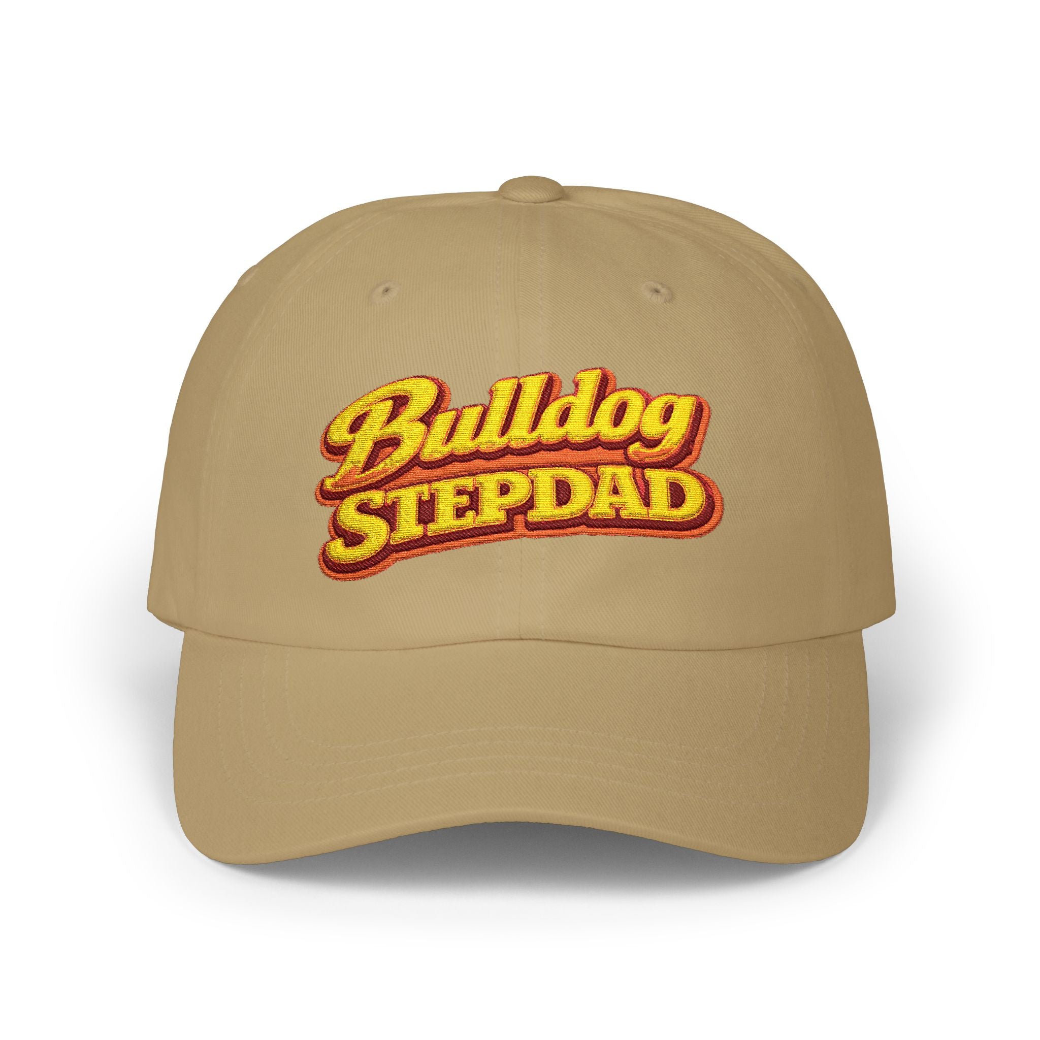 Bulldog Stepdad Dad Cap — Embroidered Baseball Hat for Dog Lovers