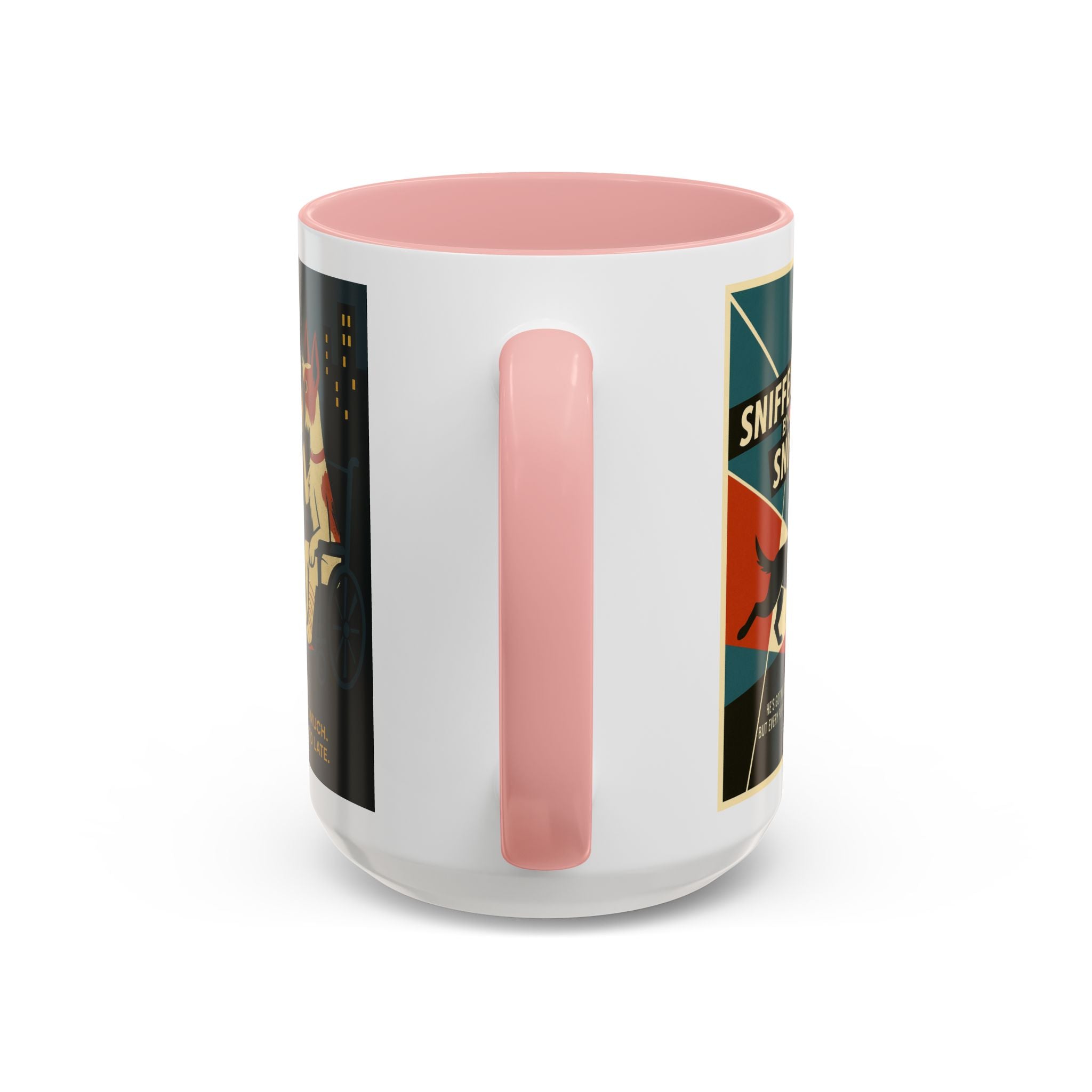 Alfred Hitchock Dog Parody Mug – Funny Gift for Classic Movie Lovers