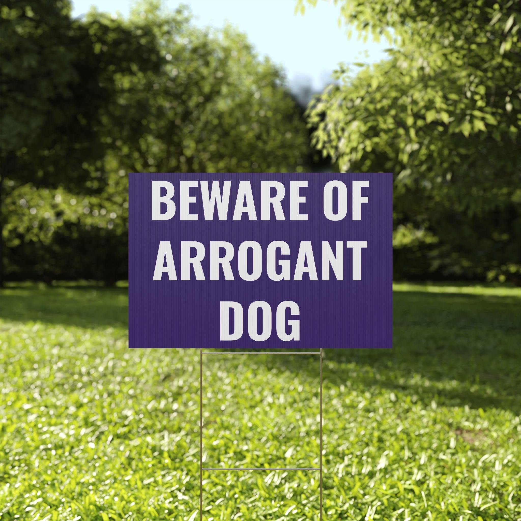 Copy of Copy of Copy of Copy of Beware of Anxious Chihuahua Yard Sign - Funny Dog Warning Plastic Lawn Sign