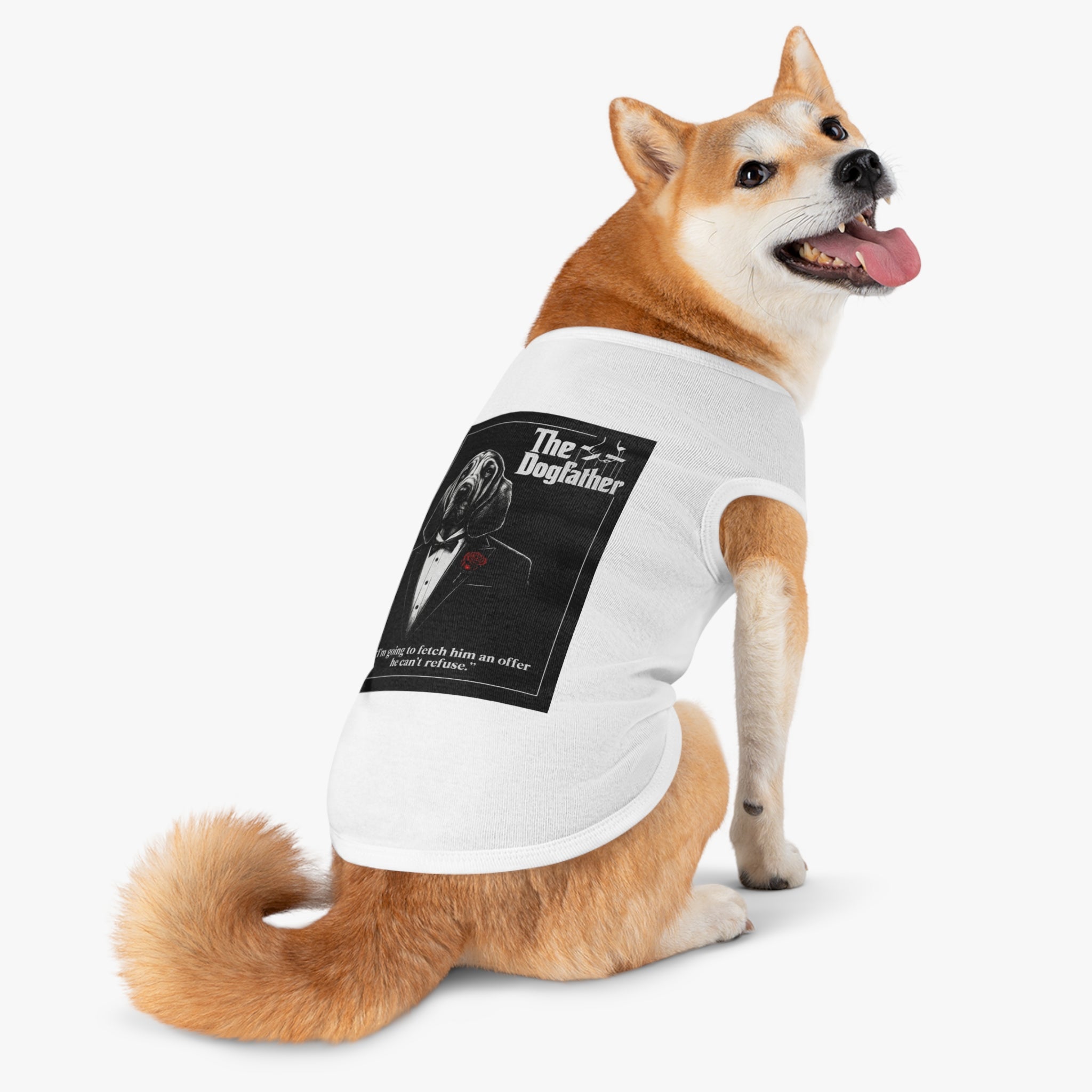 The Dogfather Pet Tank Top-- Funny "The Godfather" Parody Shirt for Dog Lovers