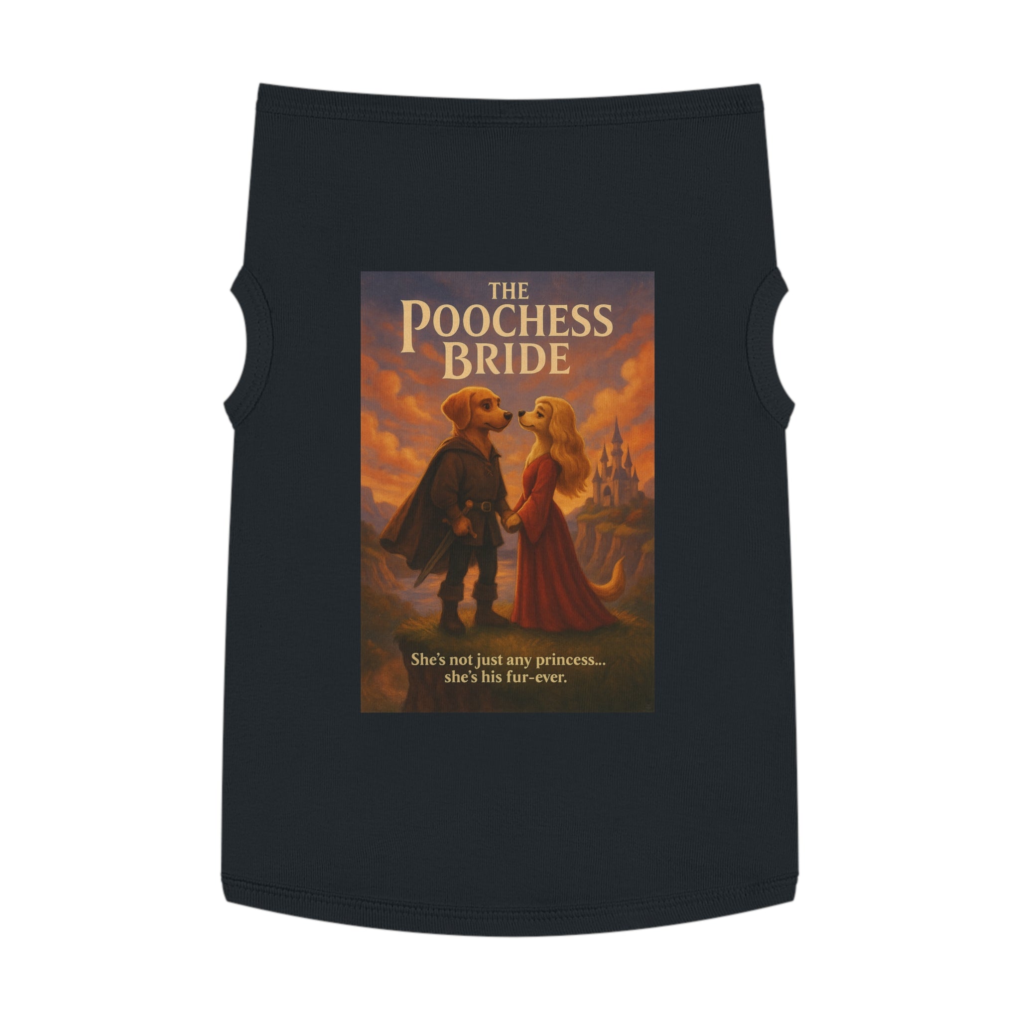 The Poochess Bride Pet Tank Top-- Funny Parody Shirt for Dogs Lovers