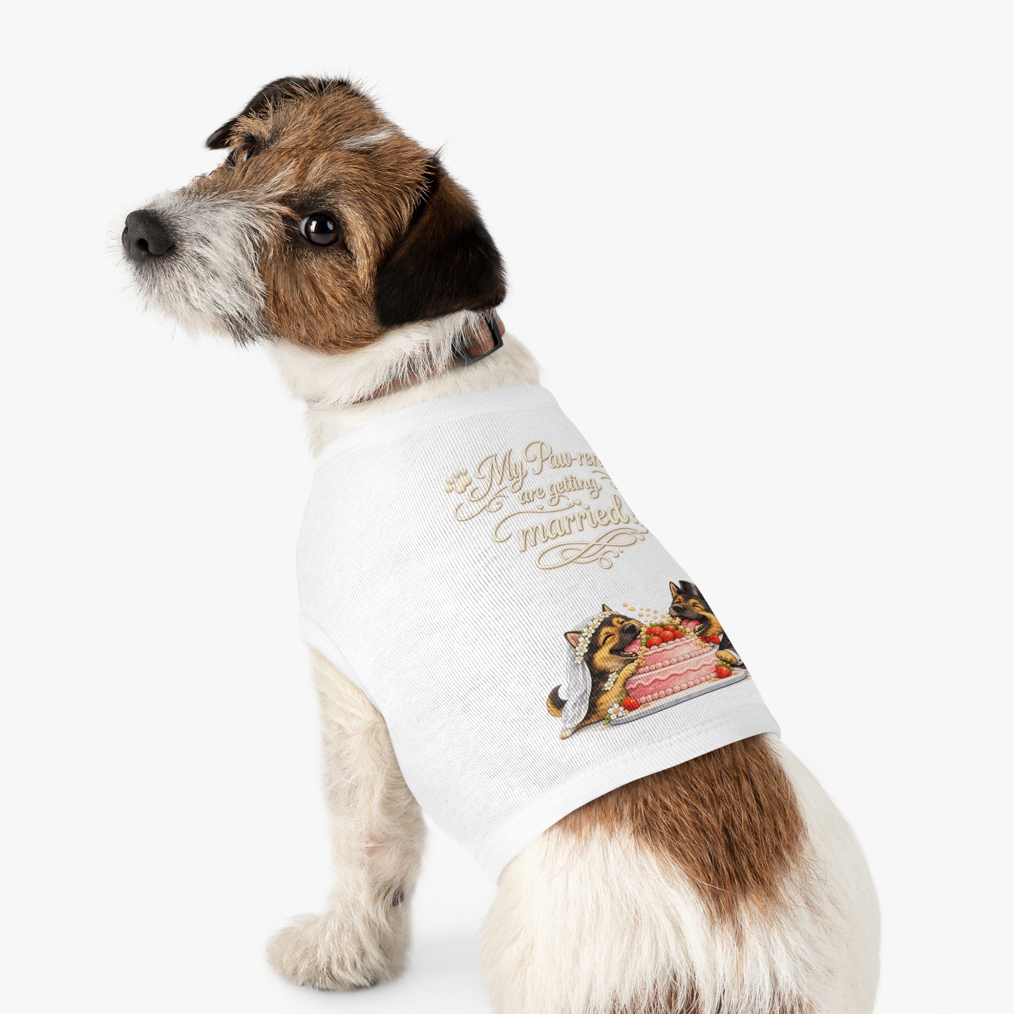 Engagement Gift for Dog Lovers -- My Pawrents Are Getting Married Dog Shirt Wedding Gift (German Shepherd)