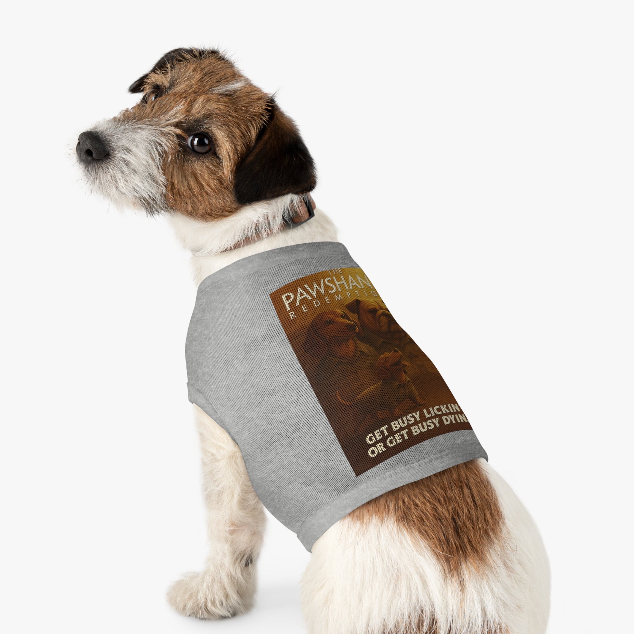 The Pawshank Redemption Pet Tank Top-- Funny Parody Shirt for Dog Lovers