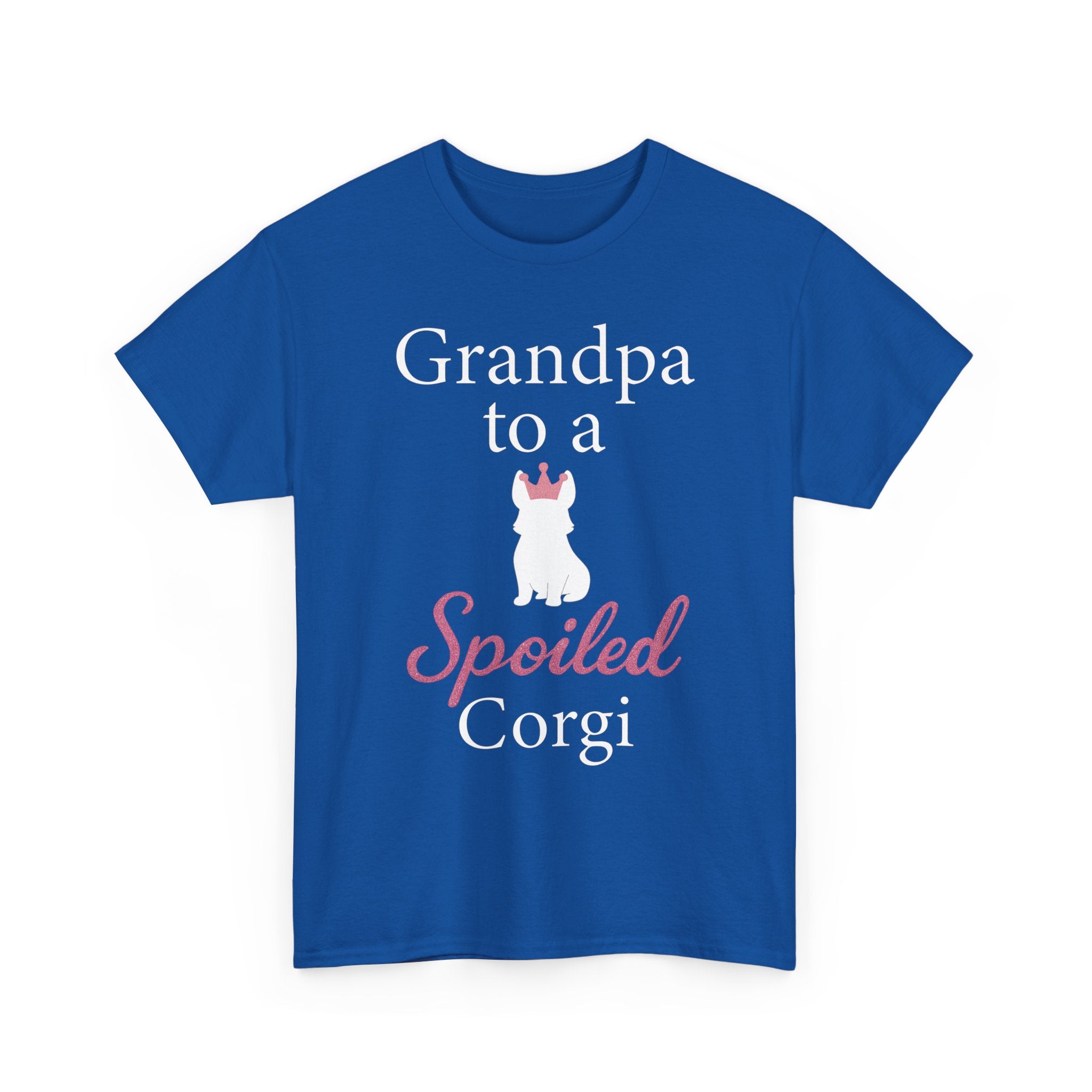 Grandpa to a Spoiled Corgi T-Shirt — Funny Shirt for Dog Lovers