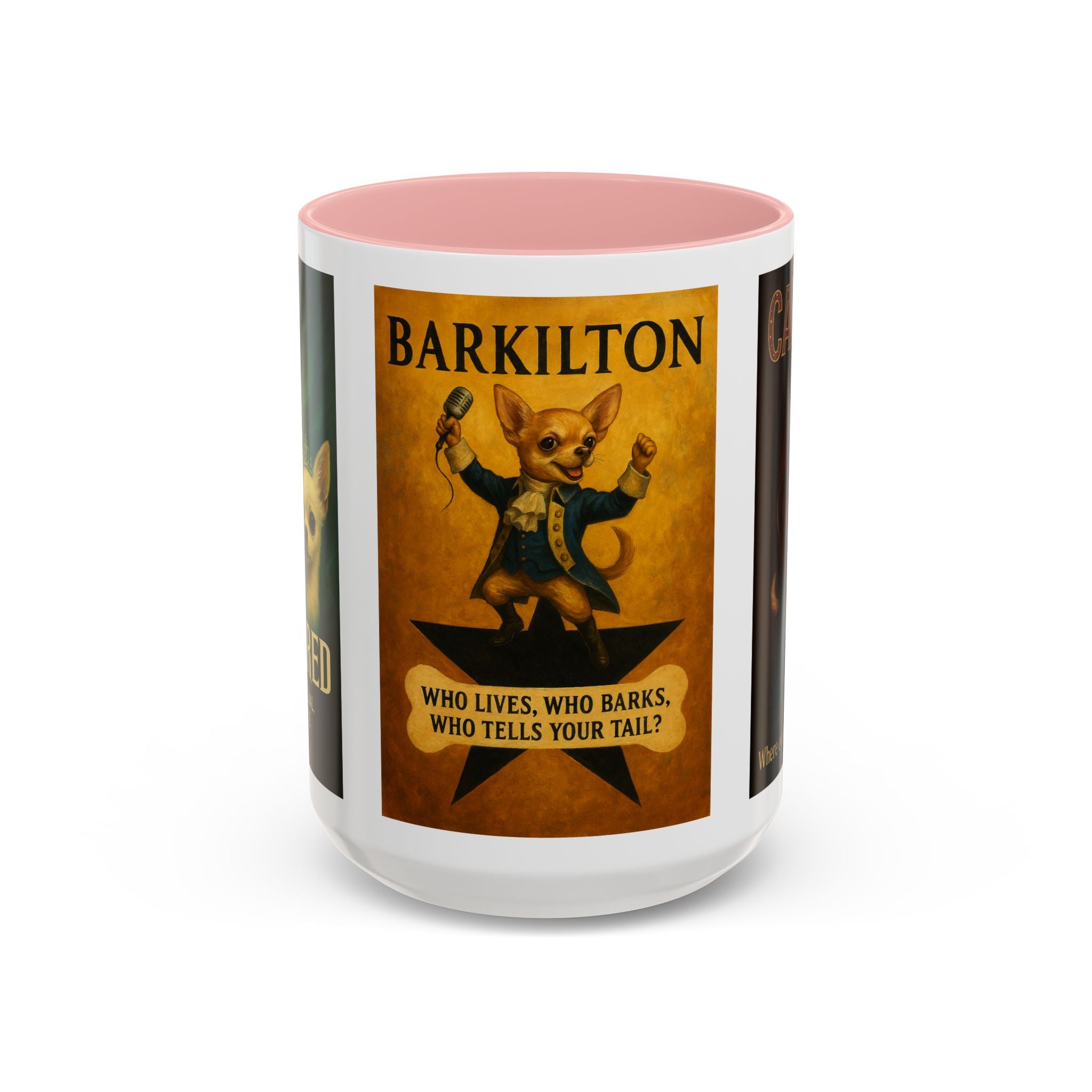 Broadway Dog Parody Mug – Funny Wicked, Hamilton & Rent Musical Gift