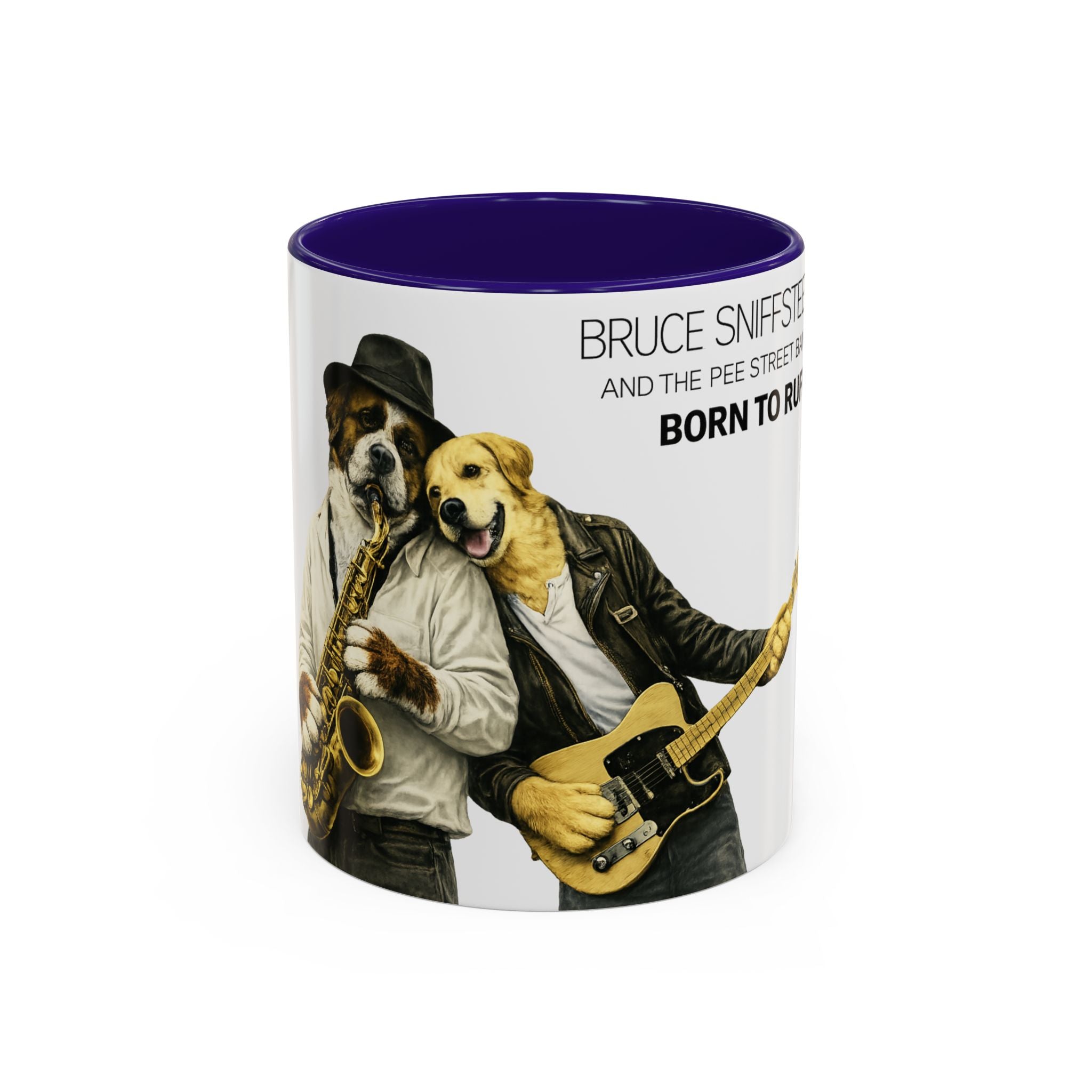 Bruce Sniffsteen & the Pee Street Band Coffee Mug -- Funny Bruce Springsteen 2026 Tour Mug Parody