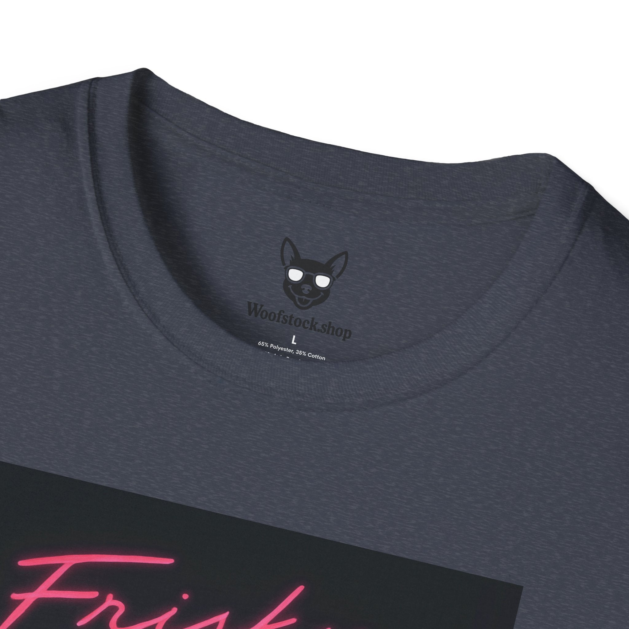 Risky Business Movie Poster Dog Parody Unisex Softstyle T-Shirt -- Funny Dog Movie Tee for Film and Dog Lovers