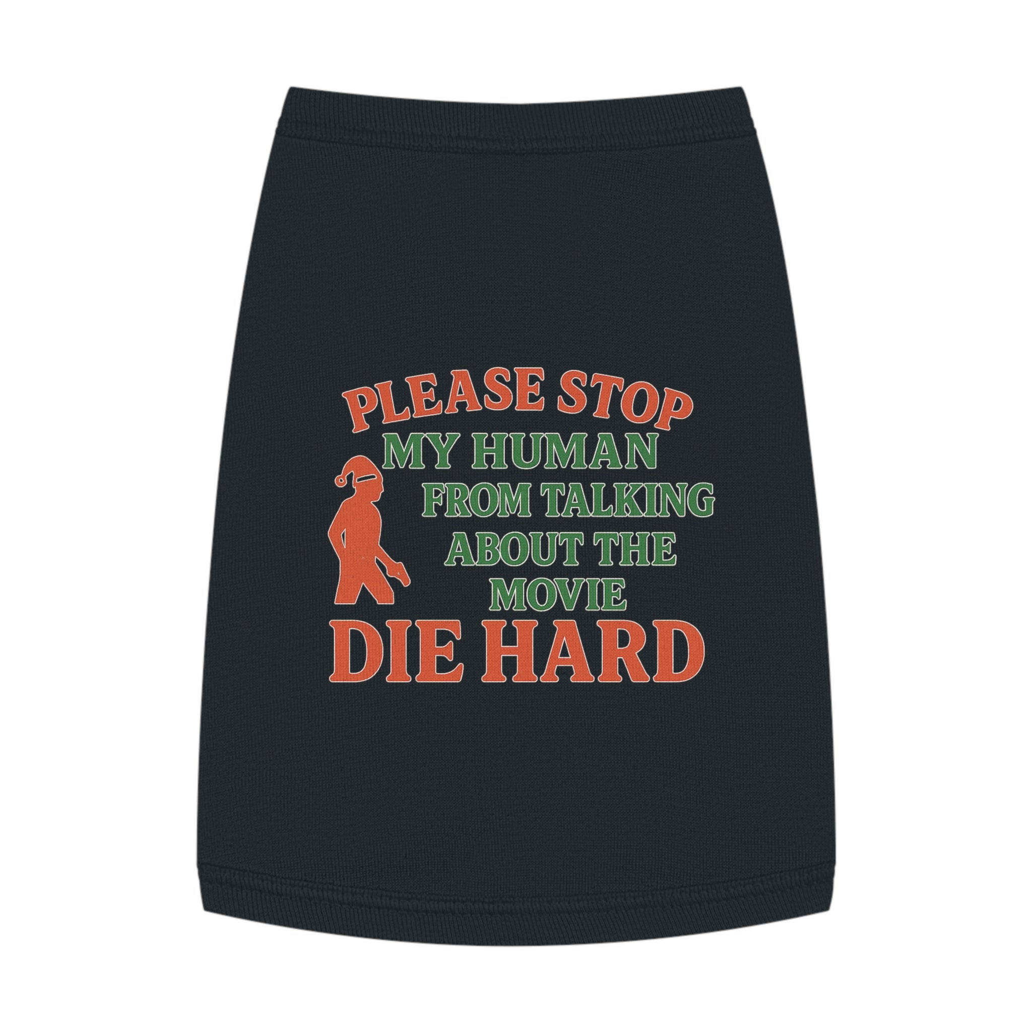 Die Hard Dog Tank Top -- Funny Christmas Apparel for Dogs