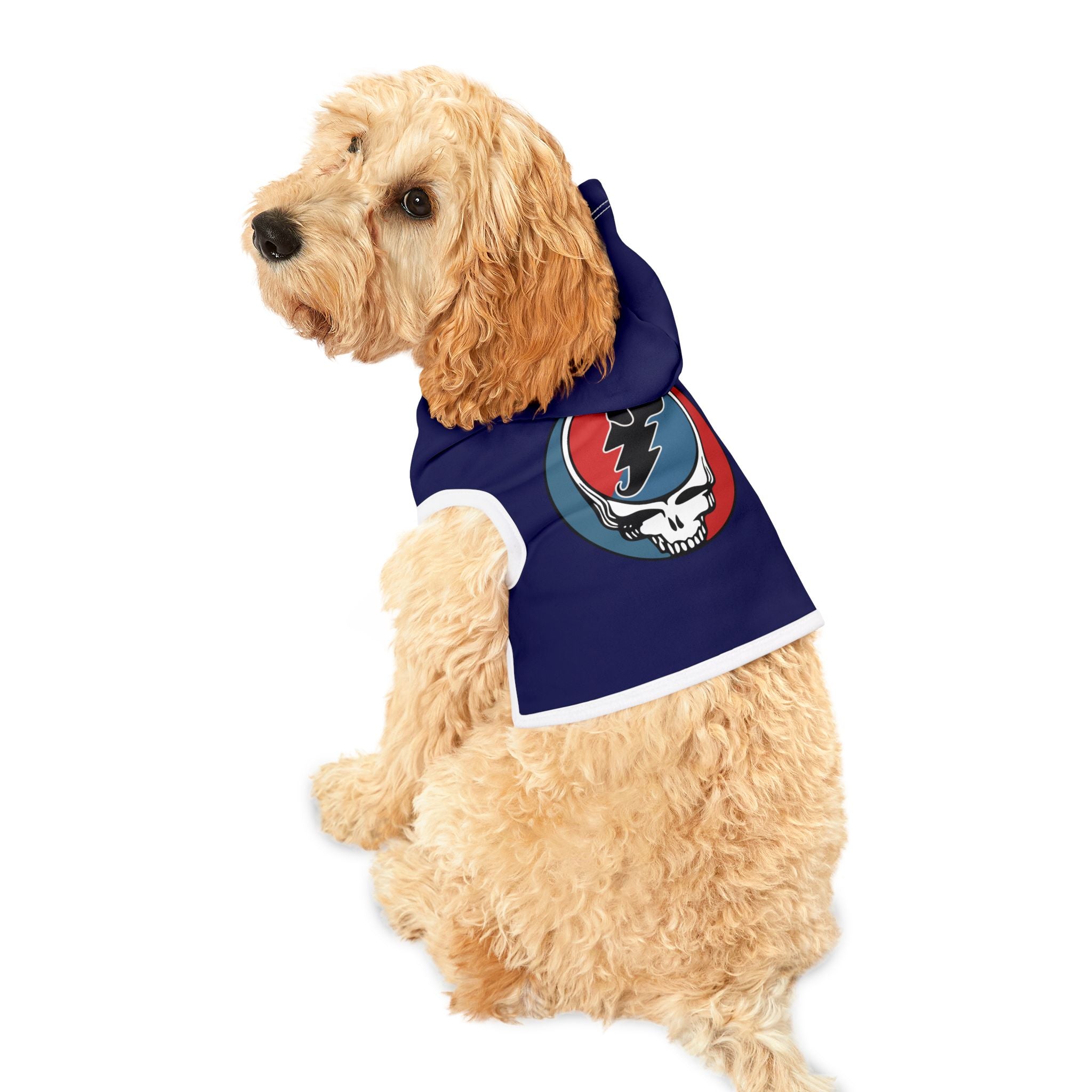 Grateful Dead Parody Hoodie for Dogs -- Funny Gift for Deadheads and Dog Lovers