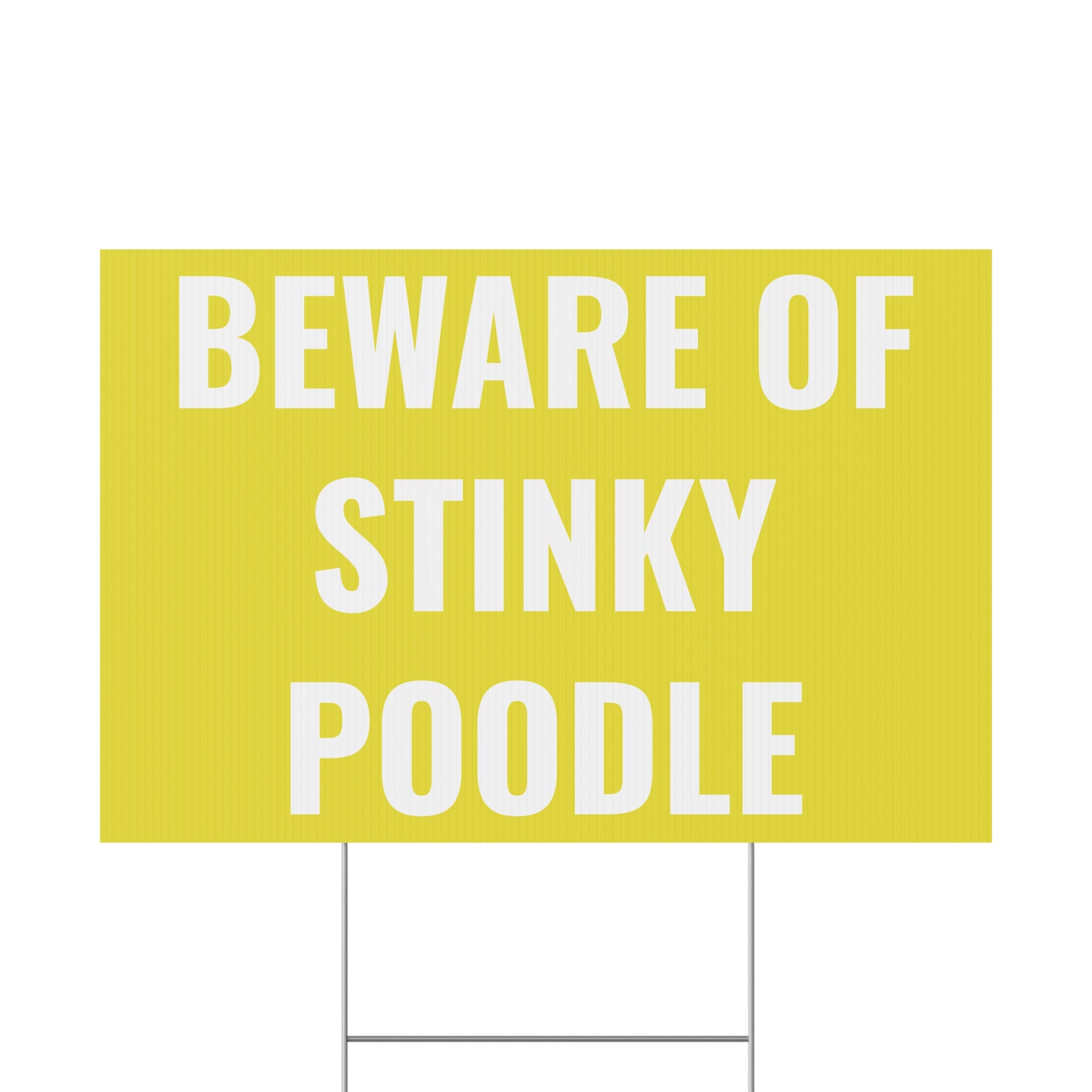 Copy of Copy of Copy of Beware of Anxious Chihuahua Yard Sign - Funny Dog Warning Plastic Lawn Sign