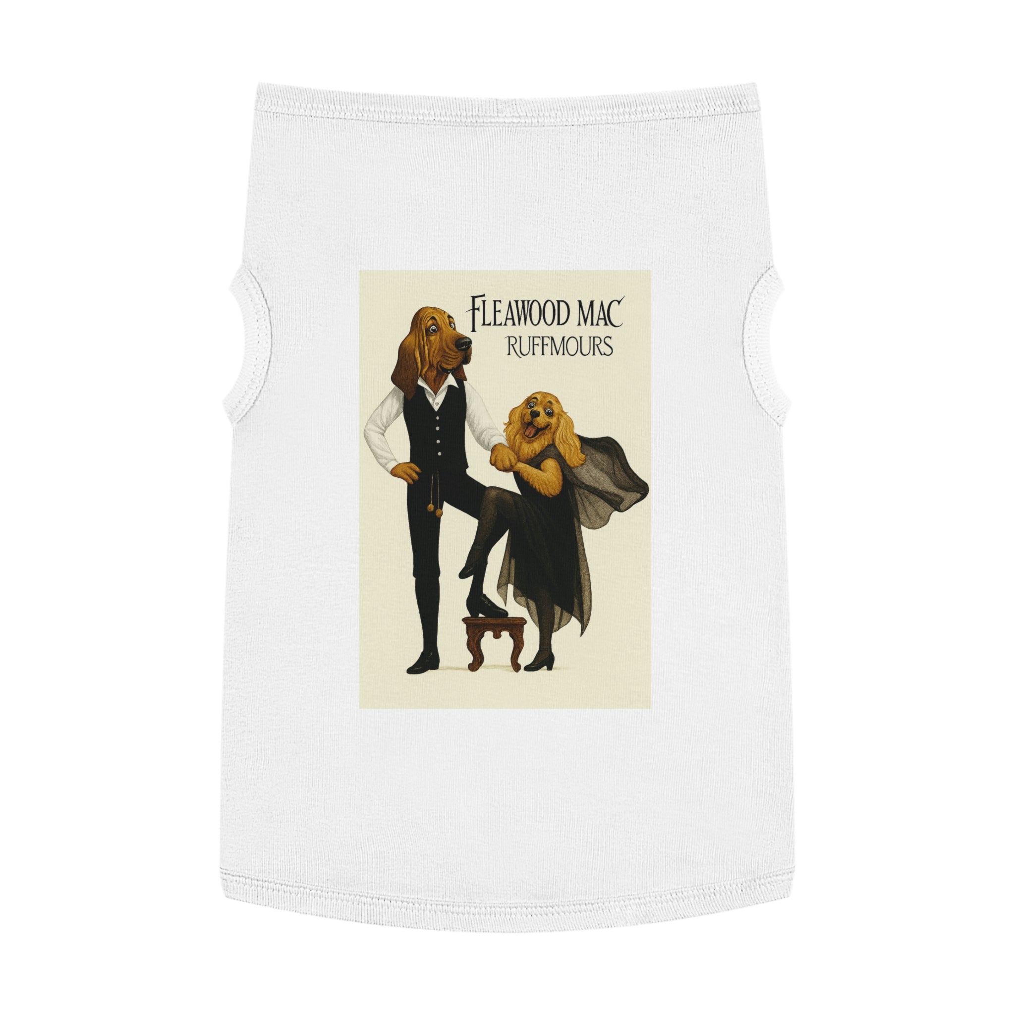 Fleetwoof Mac Ruffmours Pet Tank Top -- Funny Fleetwood Mac Parody Shirt for Dog Lovers
