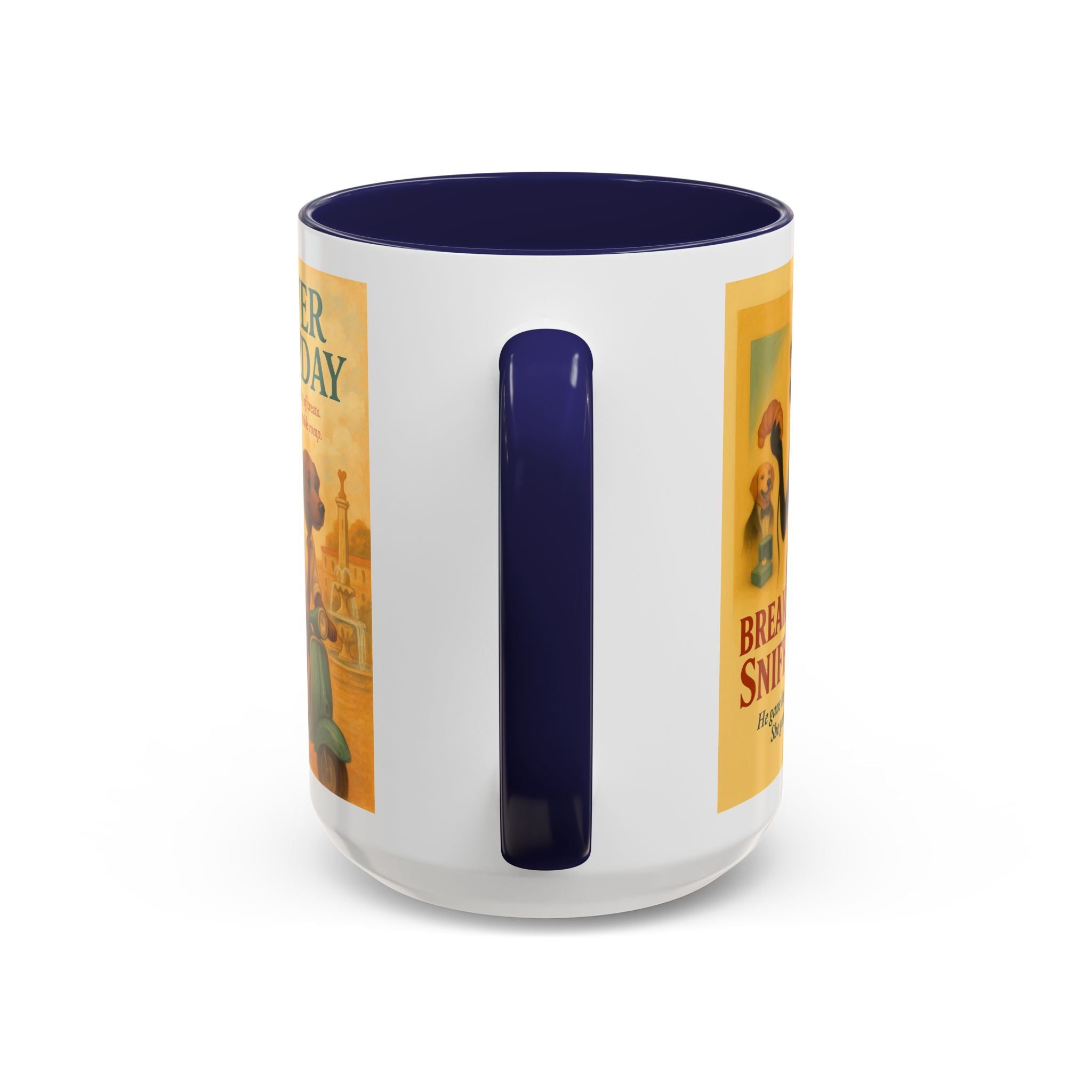 Audrey Hepburn Dog Parody Mug – Funny Gift for Classic Movie Lovers