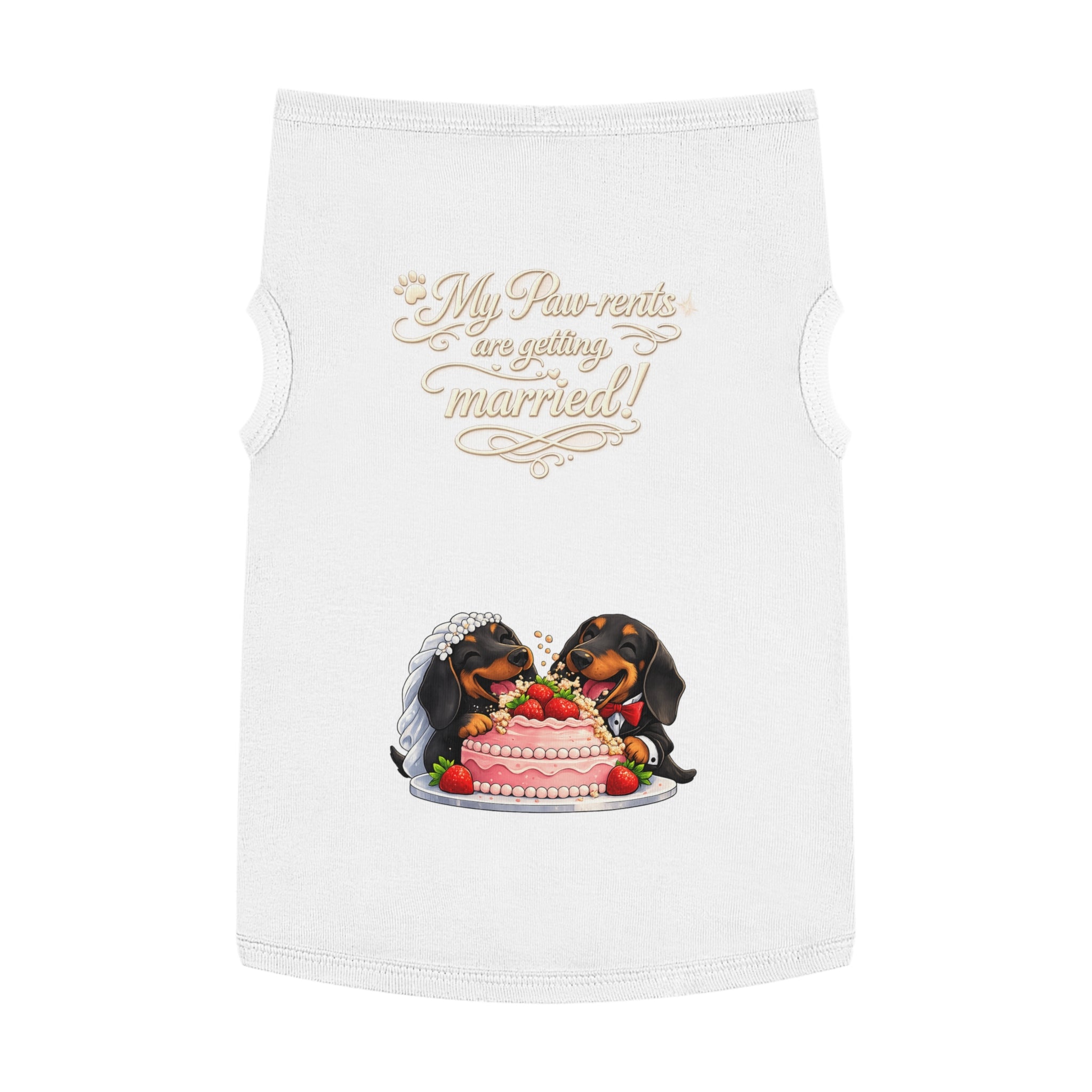 Engagement Gift for Dog Lovers -- My Pawrents Are Getting Married Dog Shirt Wedding Gift (Dachshund)