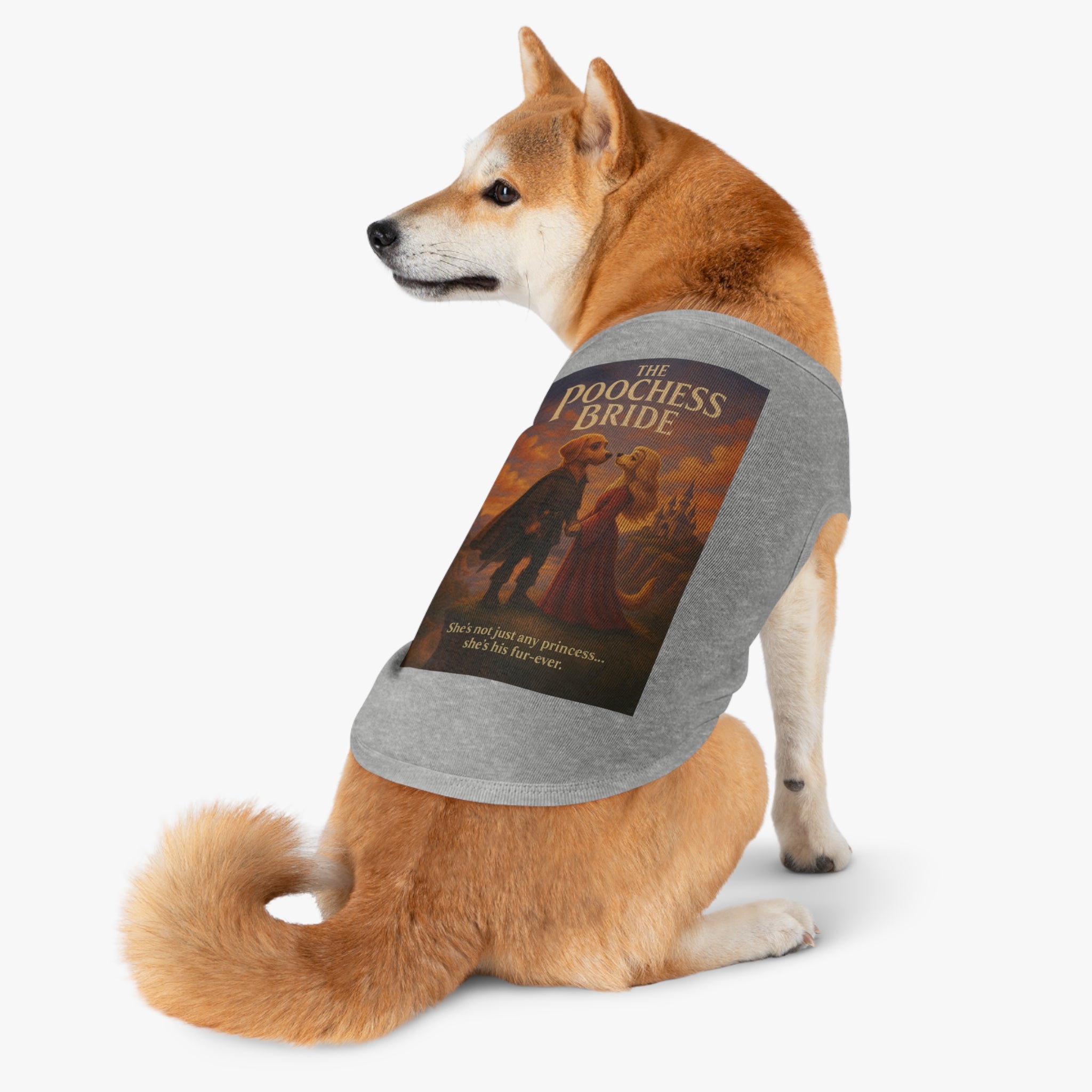 The Poochess Bride Pet Tank Top-- Funny Parody Shirt for Dogs Lovers