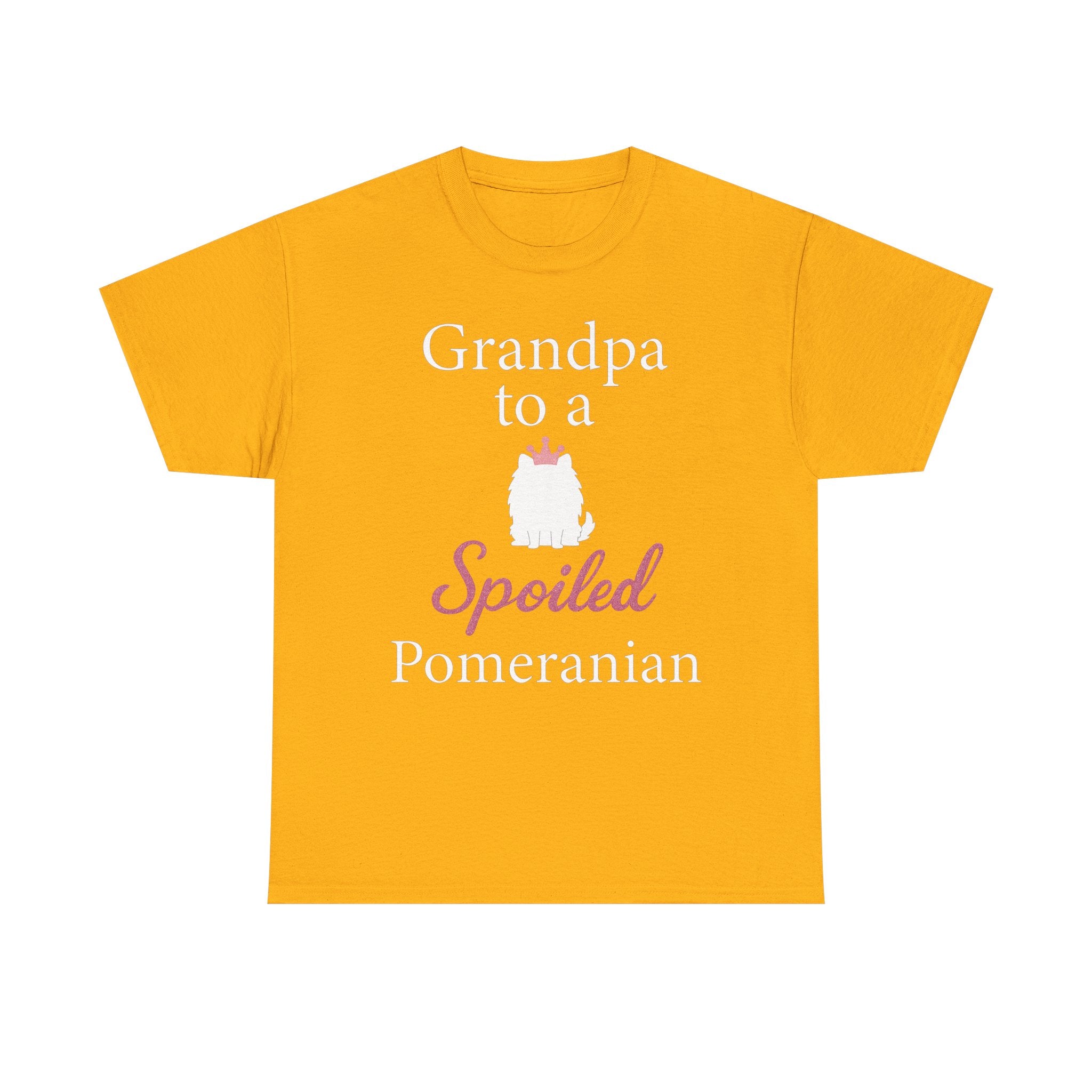 Grandpa to a Spoiled Pomeranian T-Shirt — Funny Shirt for Dog Lovers