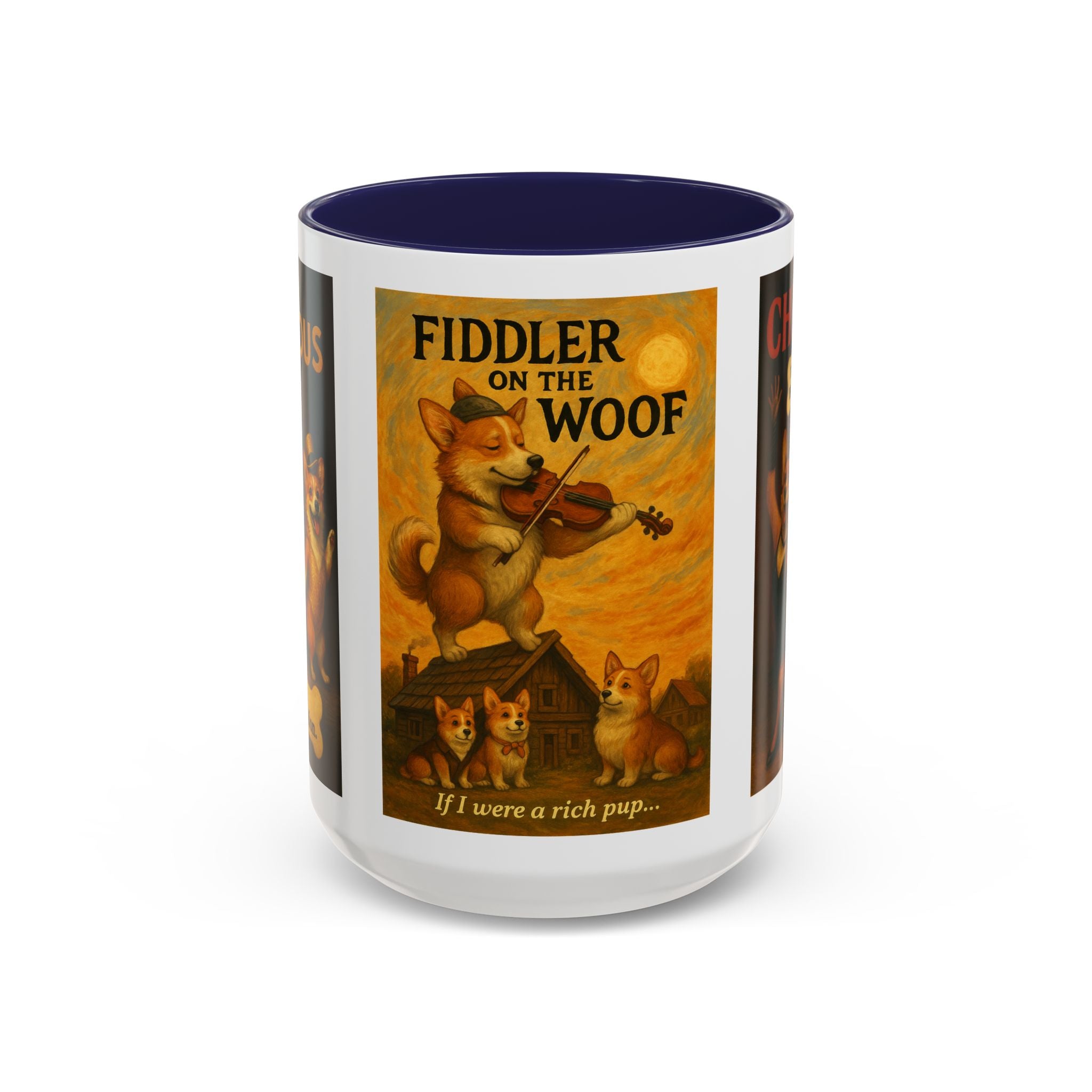 Broadway Dog Parody Mug – Funny Chicago, Fiddler & A Chorus Line Musical Gift