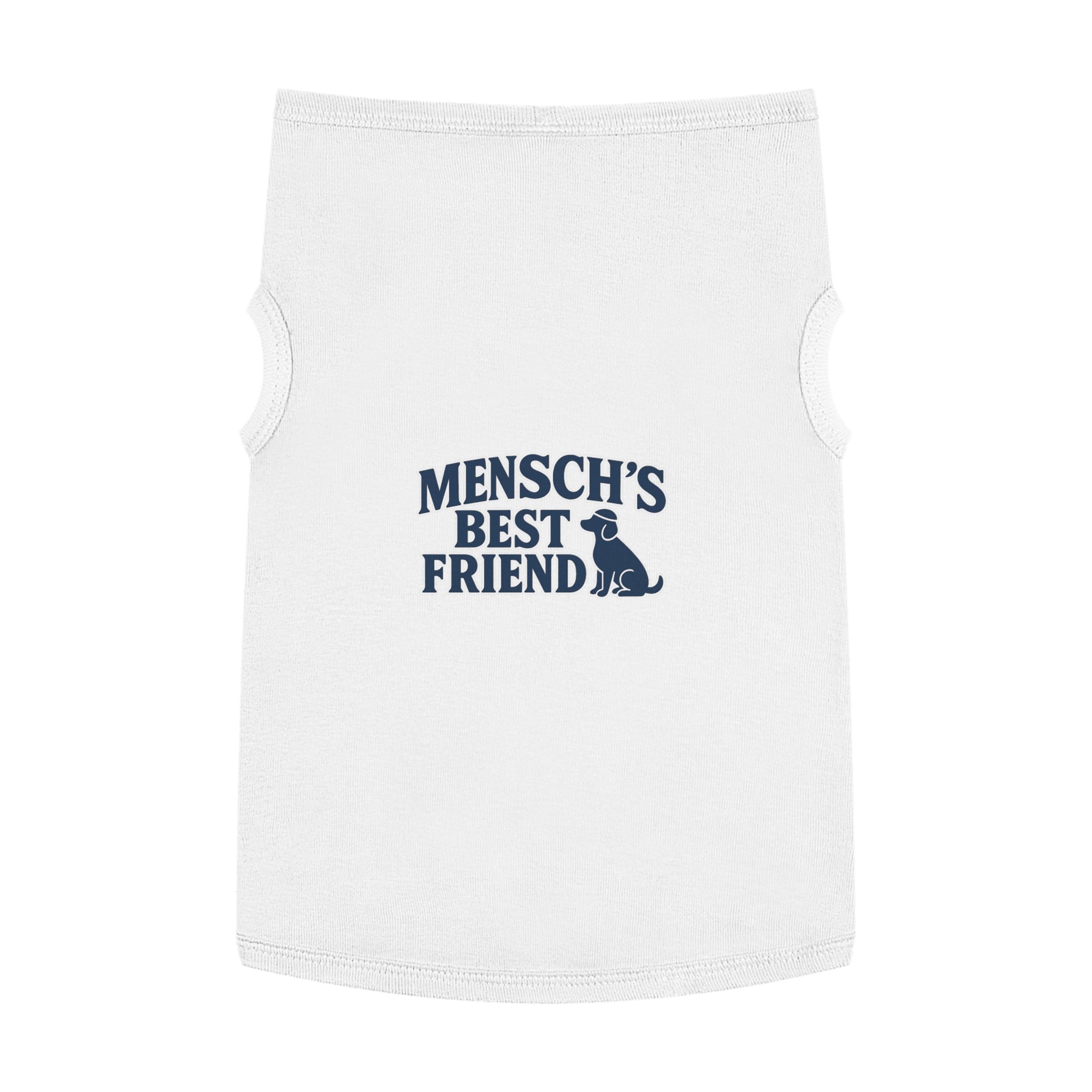 Mensch's Best Friend Dog Tank Top -- Funny Christmas Apparel for Dogs
