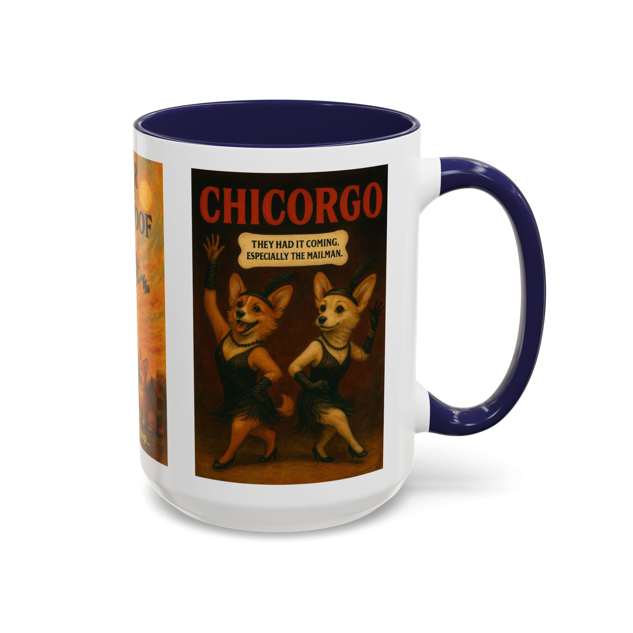 Broadway Dog Parody Mug – Funny Chicago, Fiddler & A Chorus Line Musical Gift