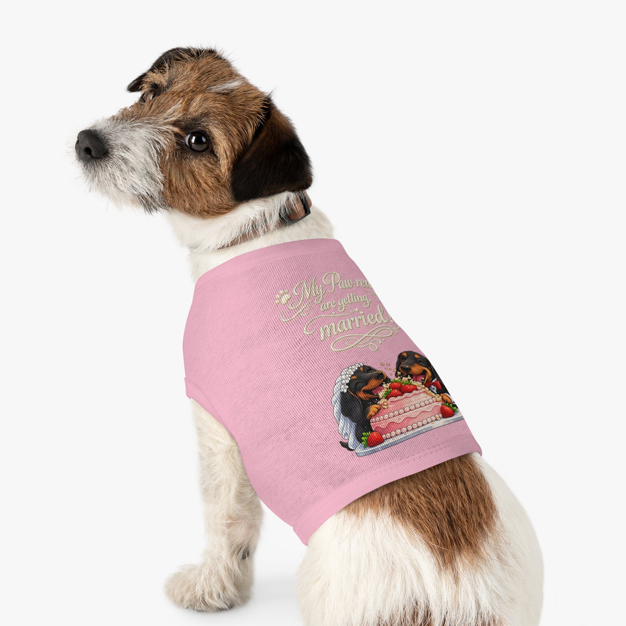 Engagement Gift for Dog Lovers -- My Pawrents Are Getting Married Dog Shirt Wedding Gift (Dachshund)