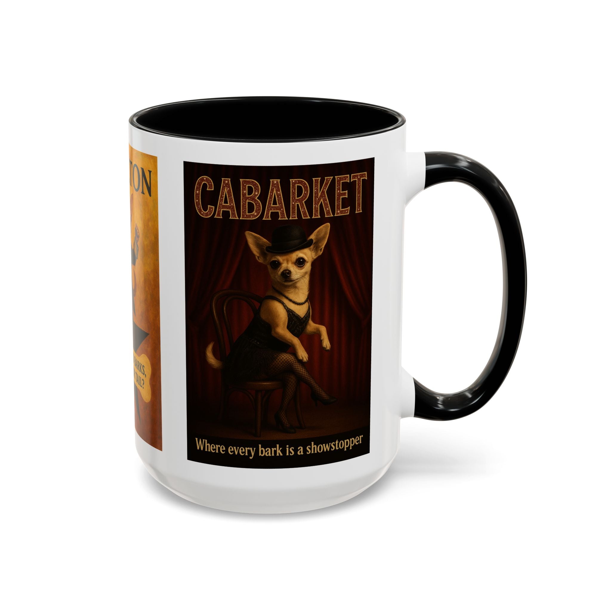 Broadway Dog Parody Mug – Funny Wicked, Hamilton & Cabaret Musical Gift