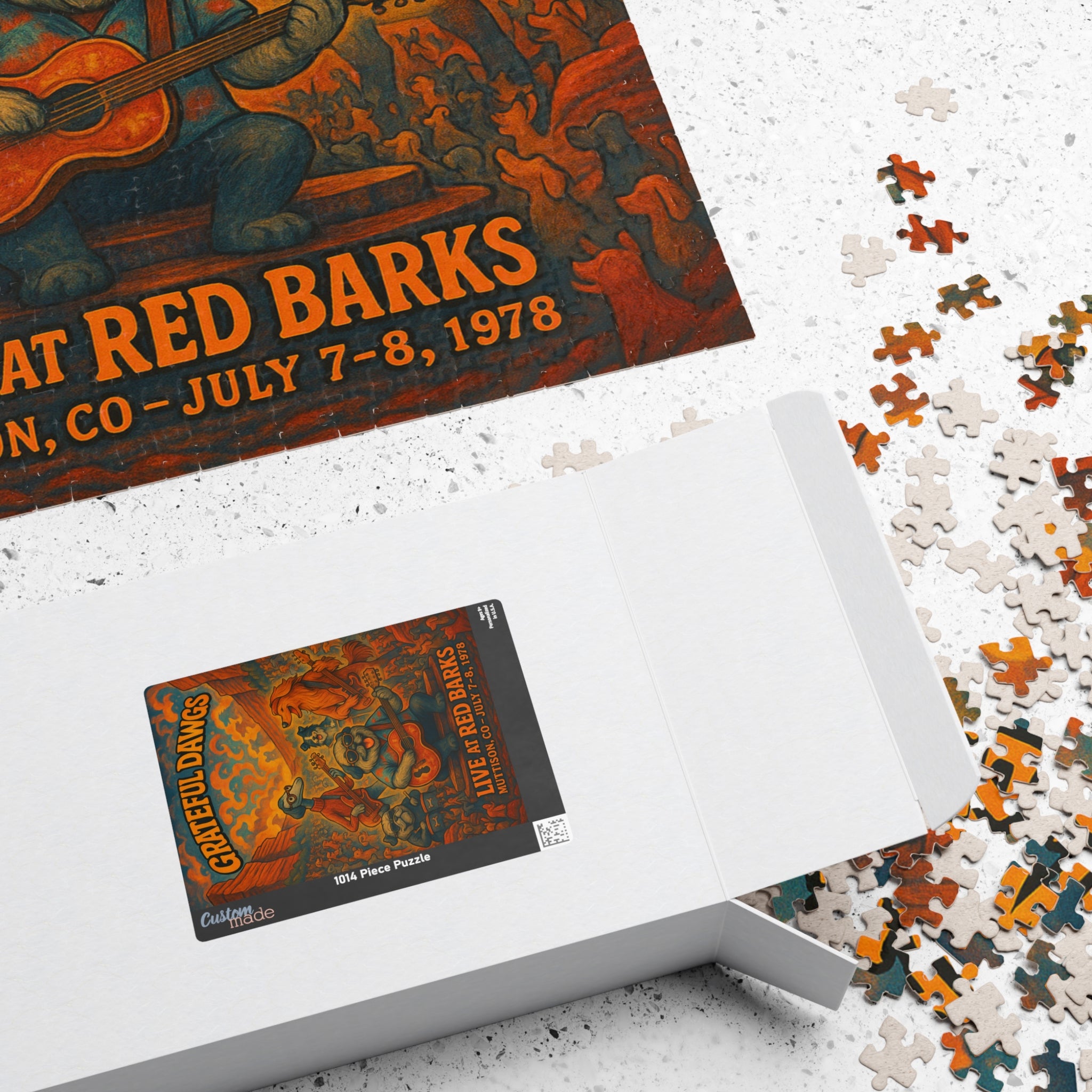 Grateful Dawgs Puzzle | Unique Gift for Music Lovers | Fun Family Activity | 1014 Pieces