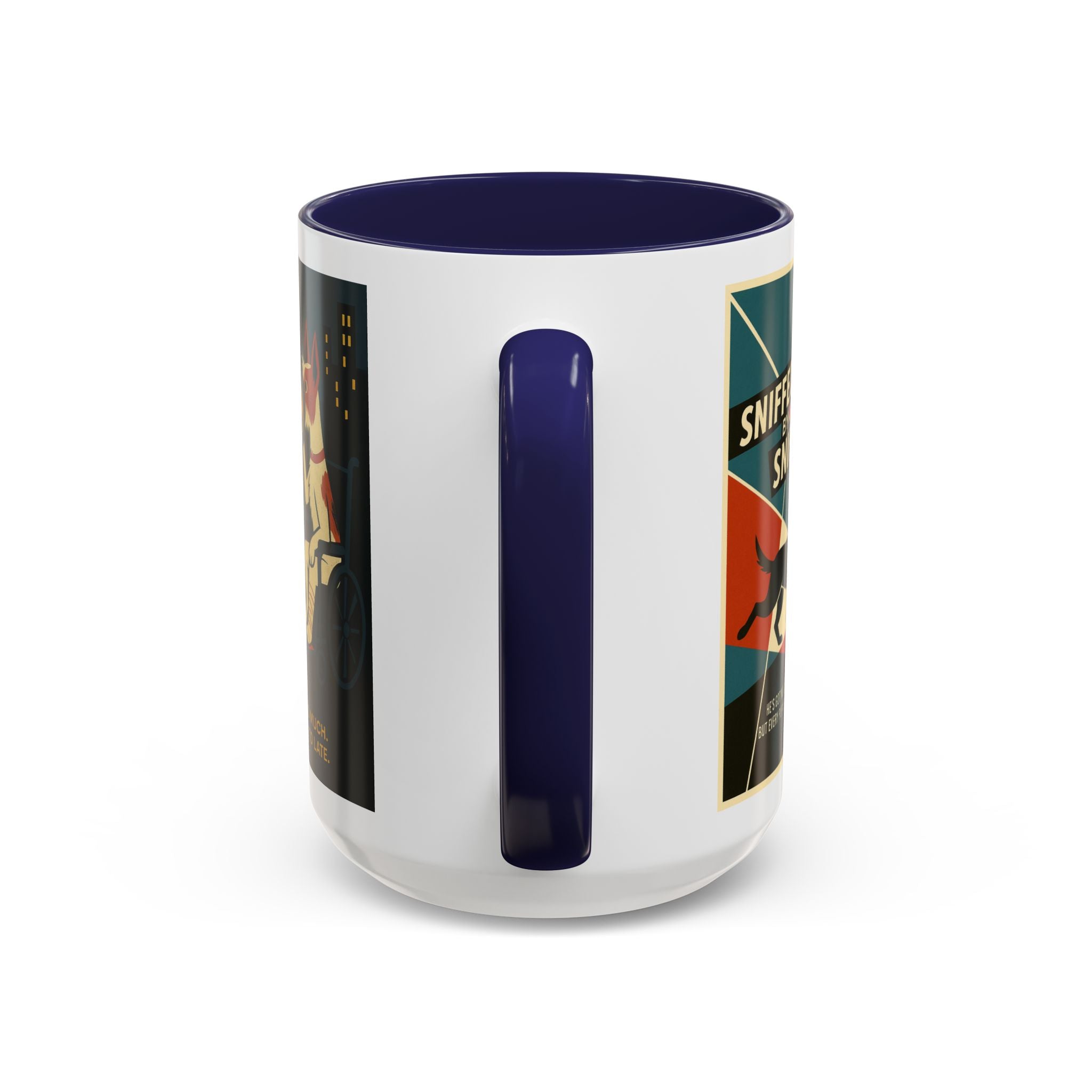 Alfred Hitchock Dog Parody Mug – Funny Gift for Classic Movie Lovers