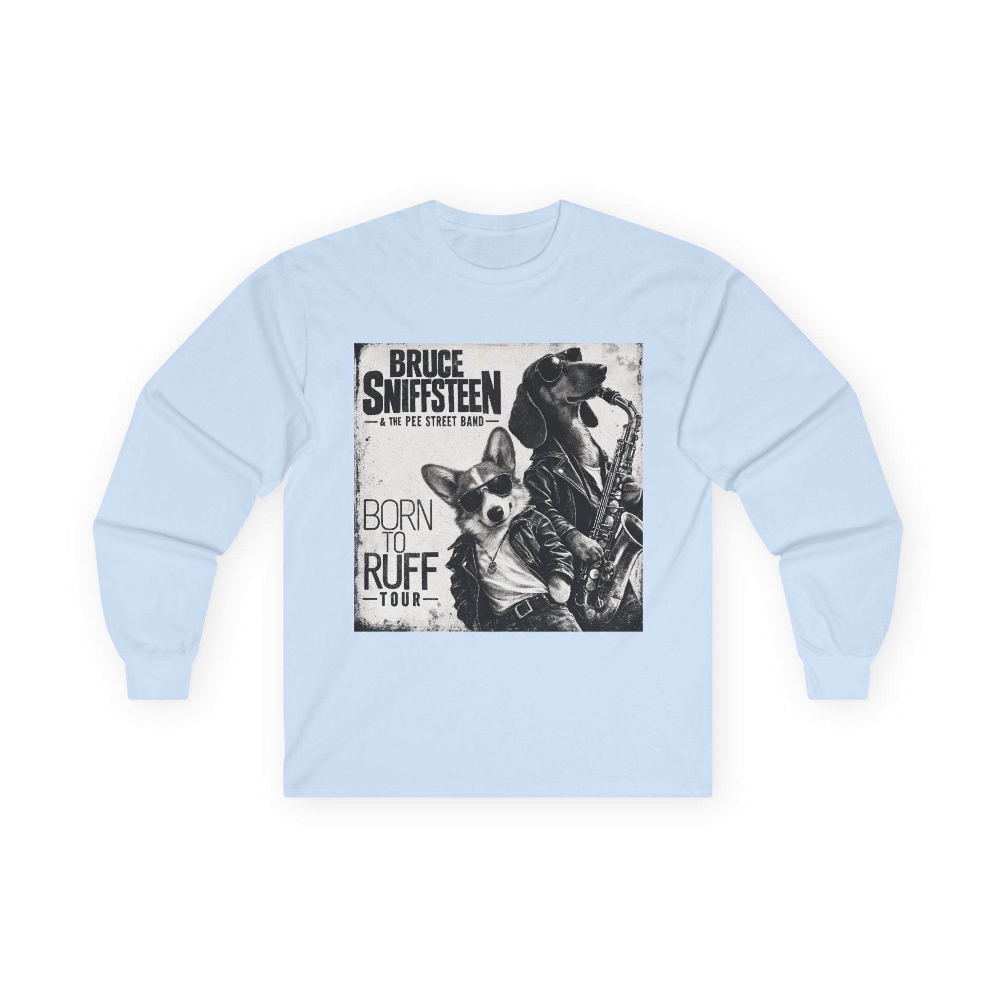 Bruce Sniffsteen & the Pee Street Band Longsleeve Shirt -- Funny Bruce Springsteen 2026 Tour Shirt Parody