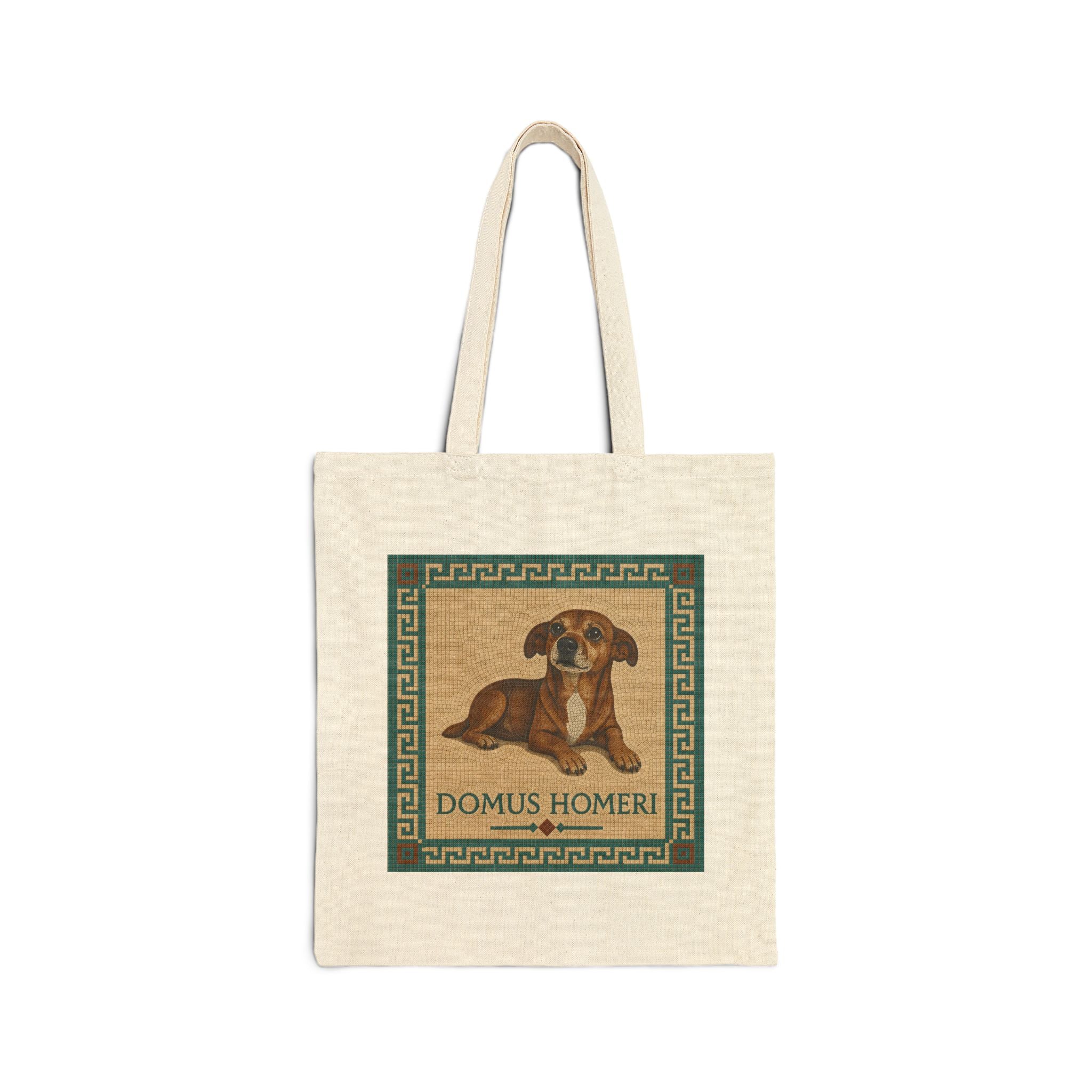 Tote Bag — Vintage Roman Dog 'Domus Homeri' Canvas Tote