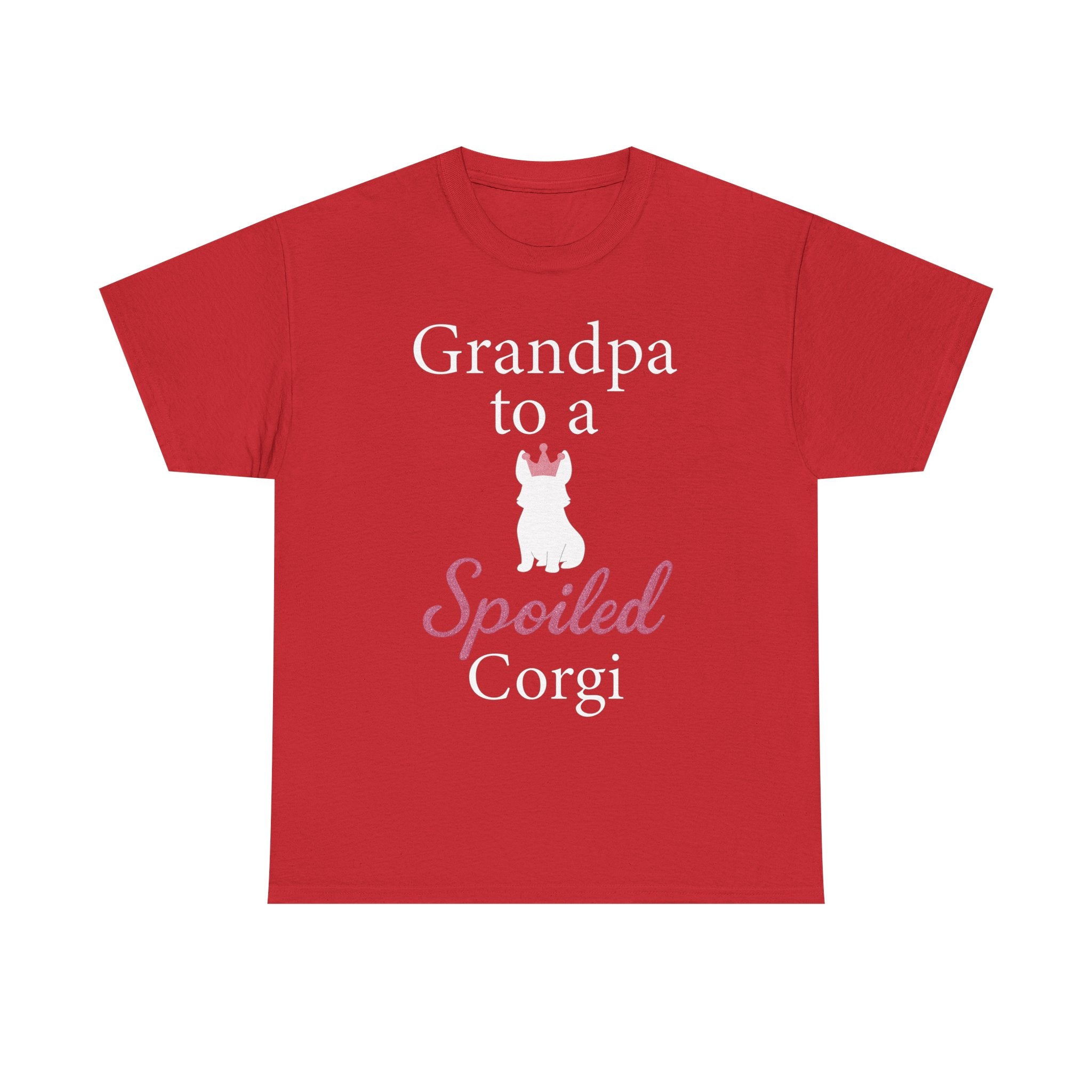 Grandpa to a Spoiled Corgi T-Shirt — Funny Shirt for Dog Lovers